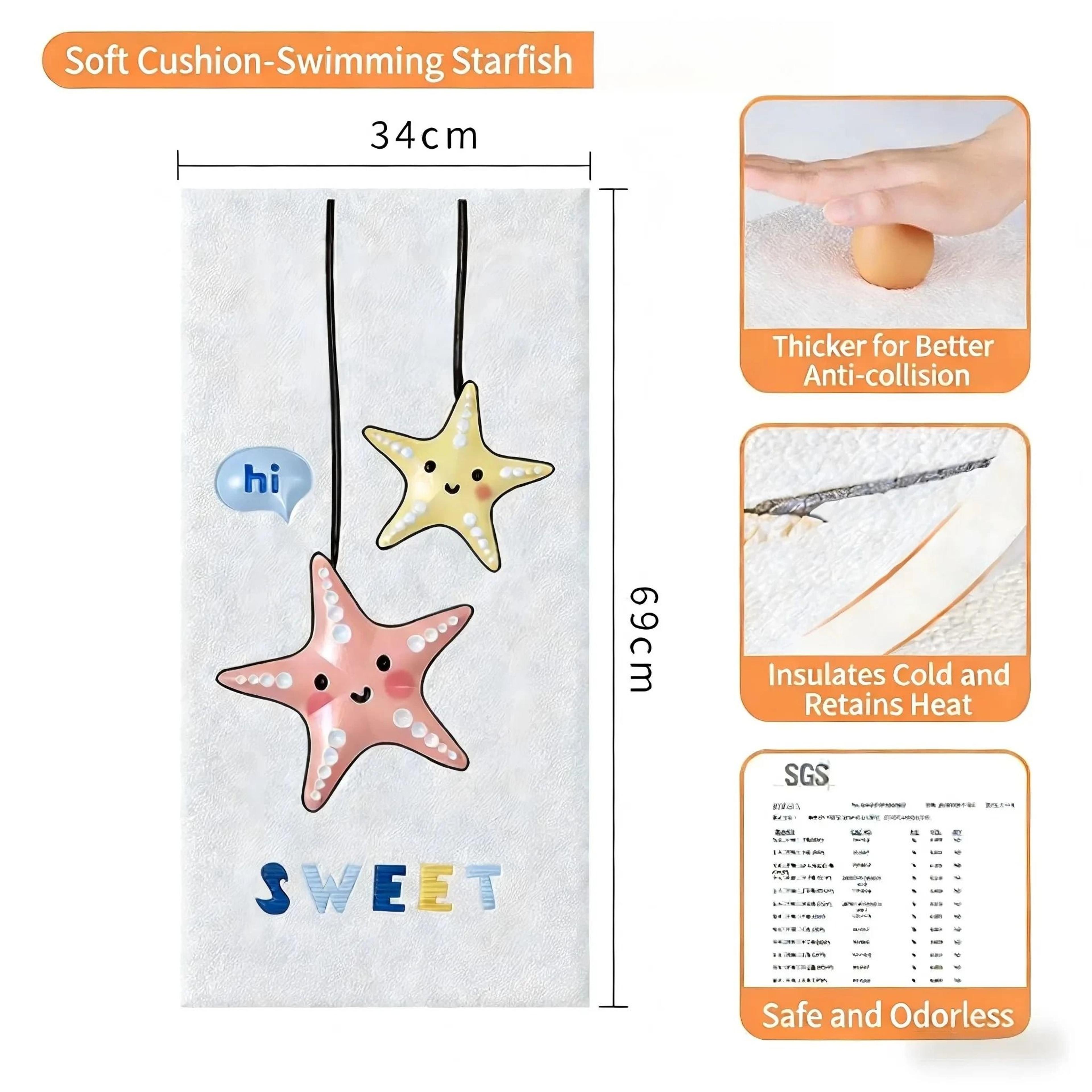 SoftNest Padded Headboard Wall Guard 6