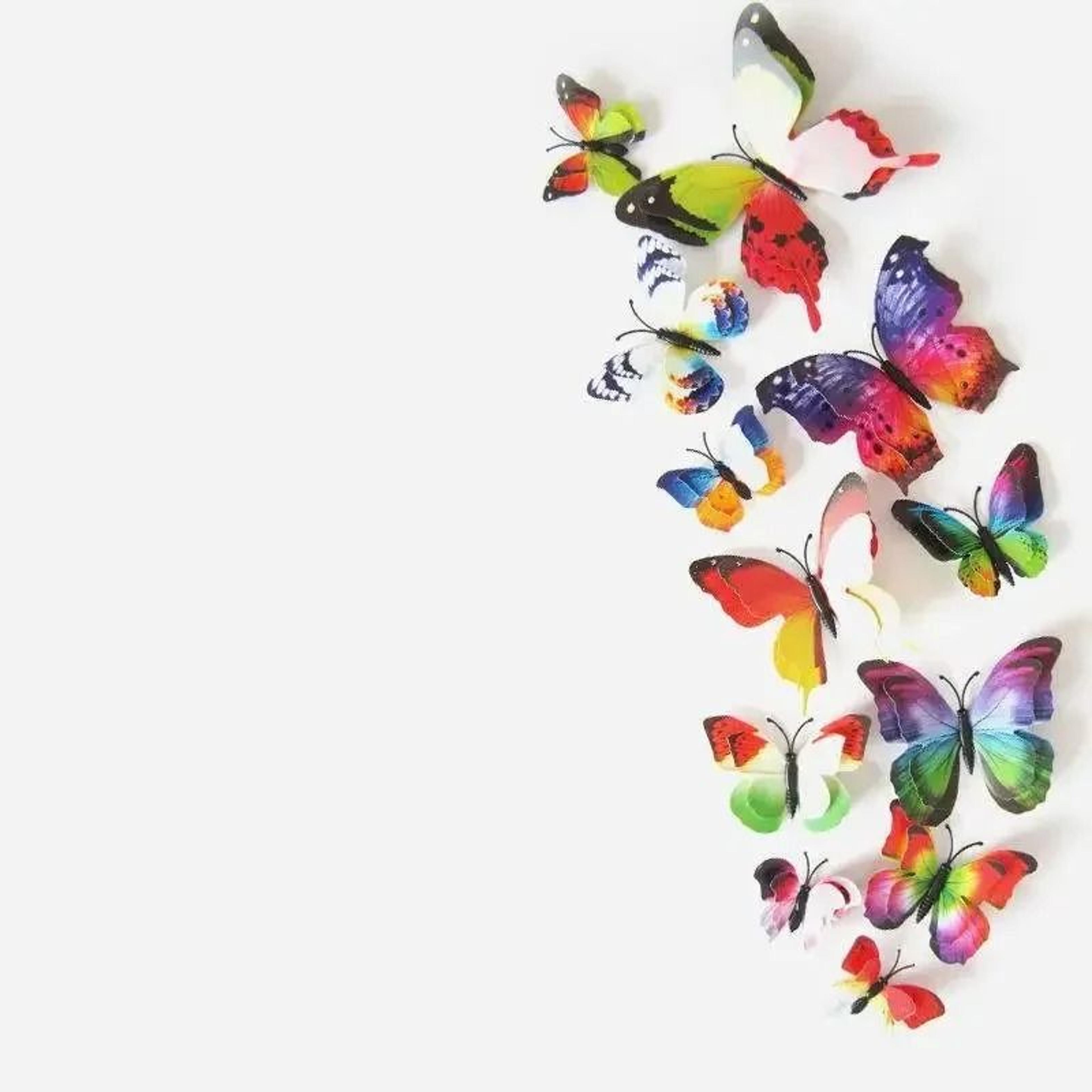 FlutterPop Colorful Butterfly Decal Set 15