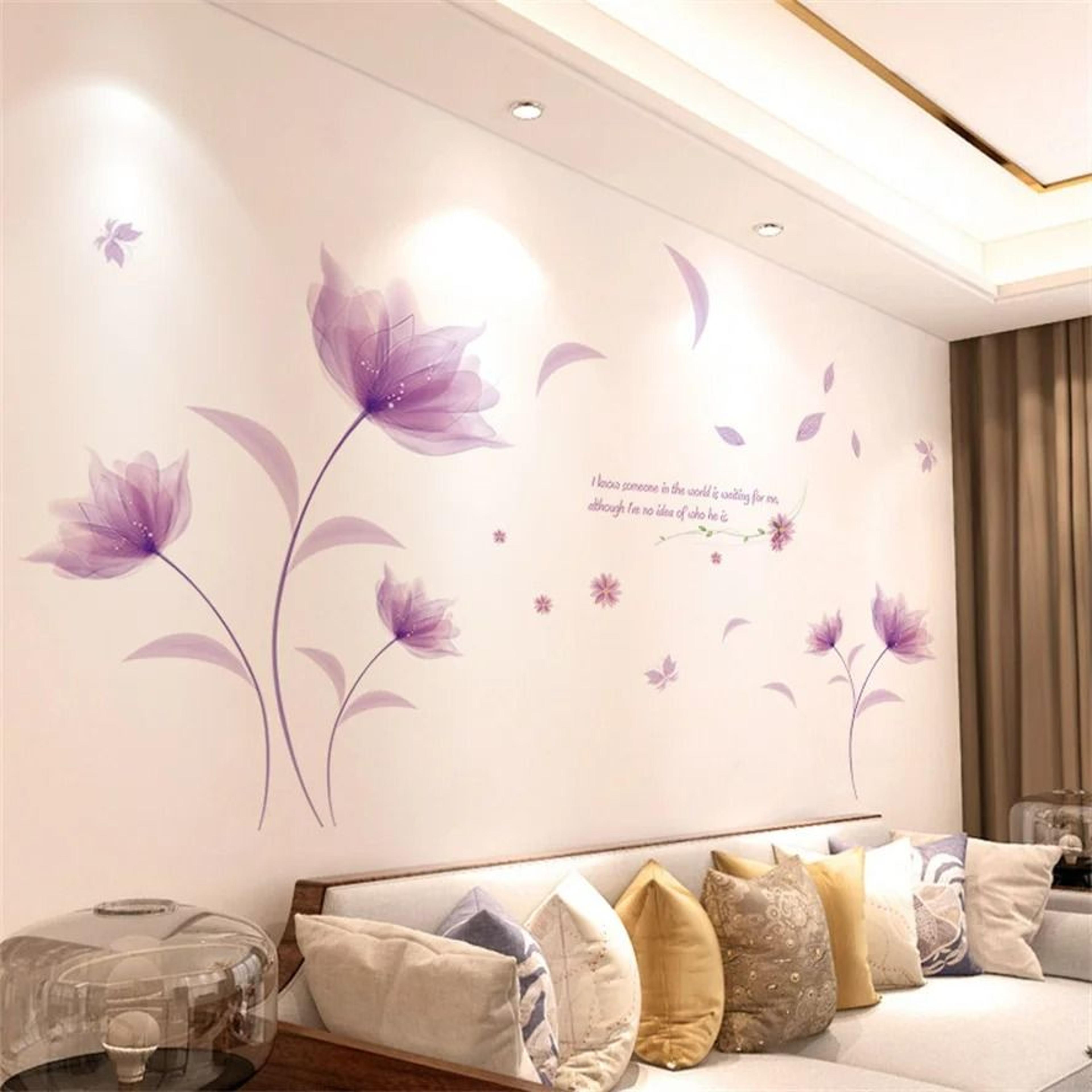 Lavender Meadow Butterfly Wall Decals 10