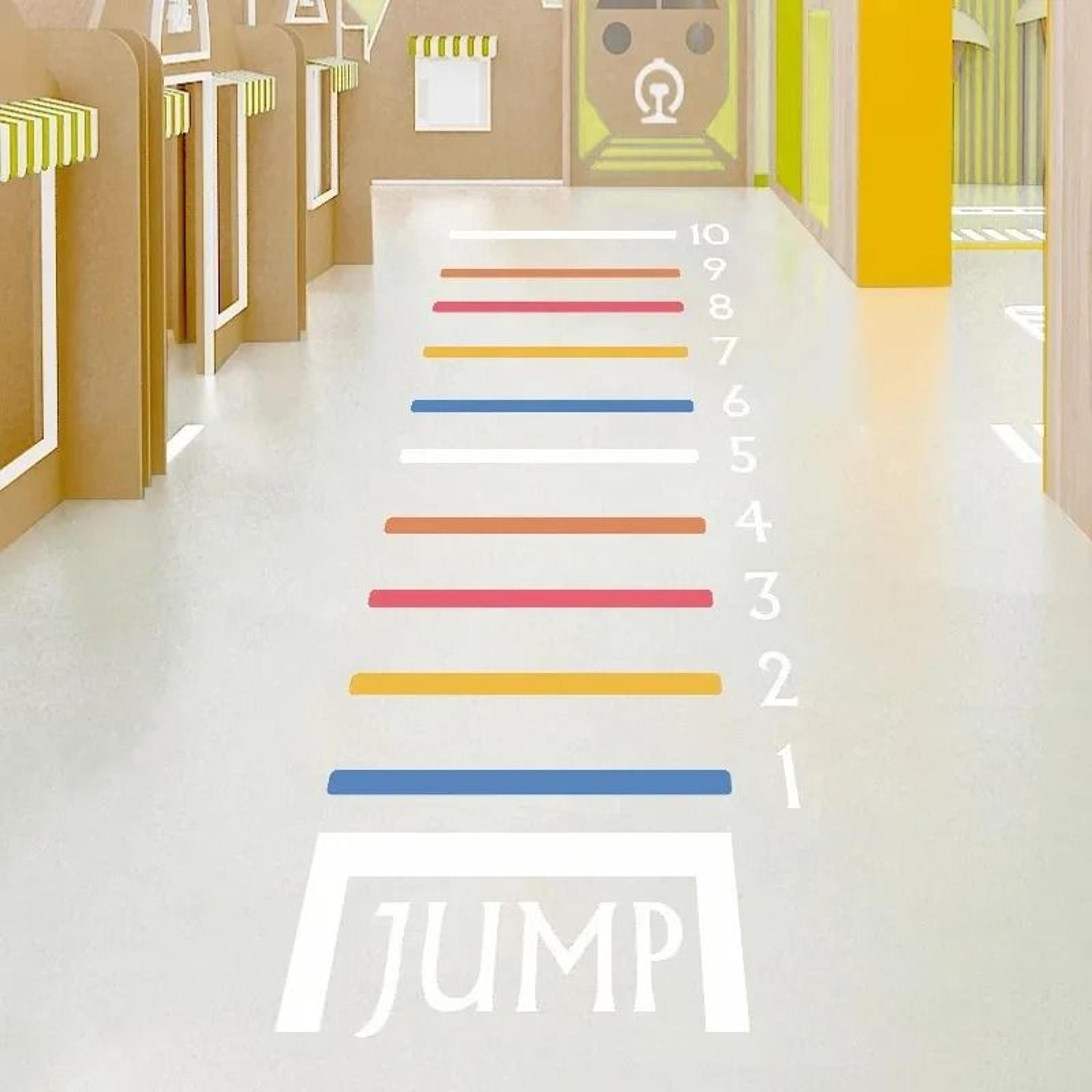 Kids Long Jump Sports Wall Decal 4