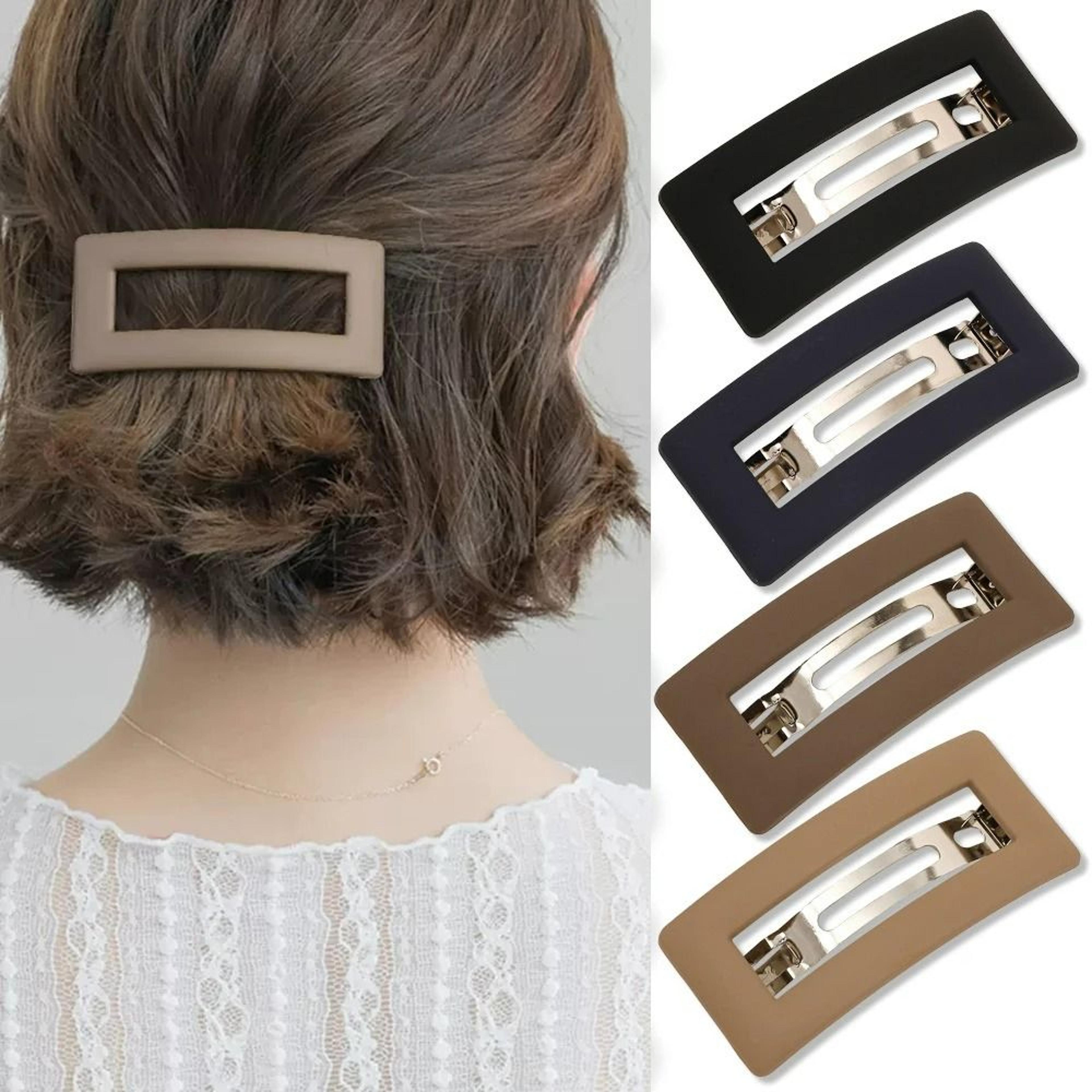 softgrip matte spring hair clip