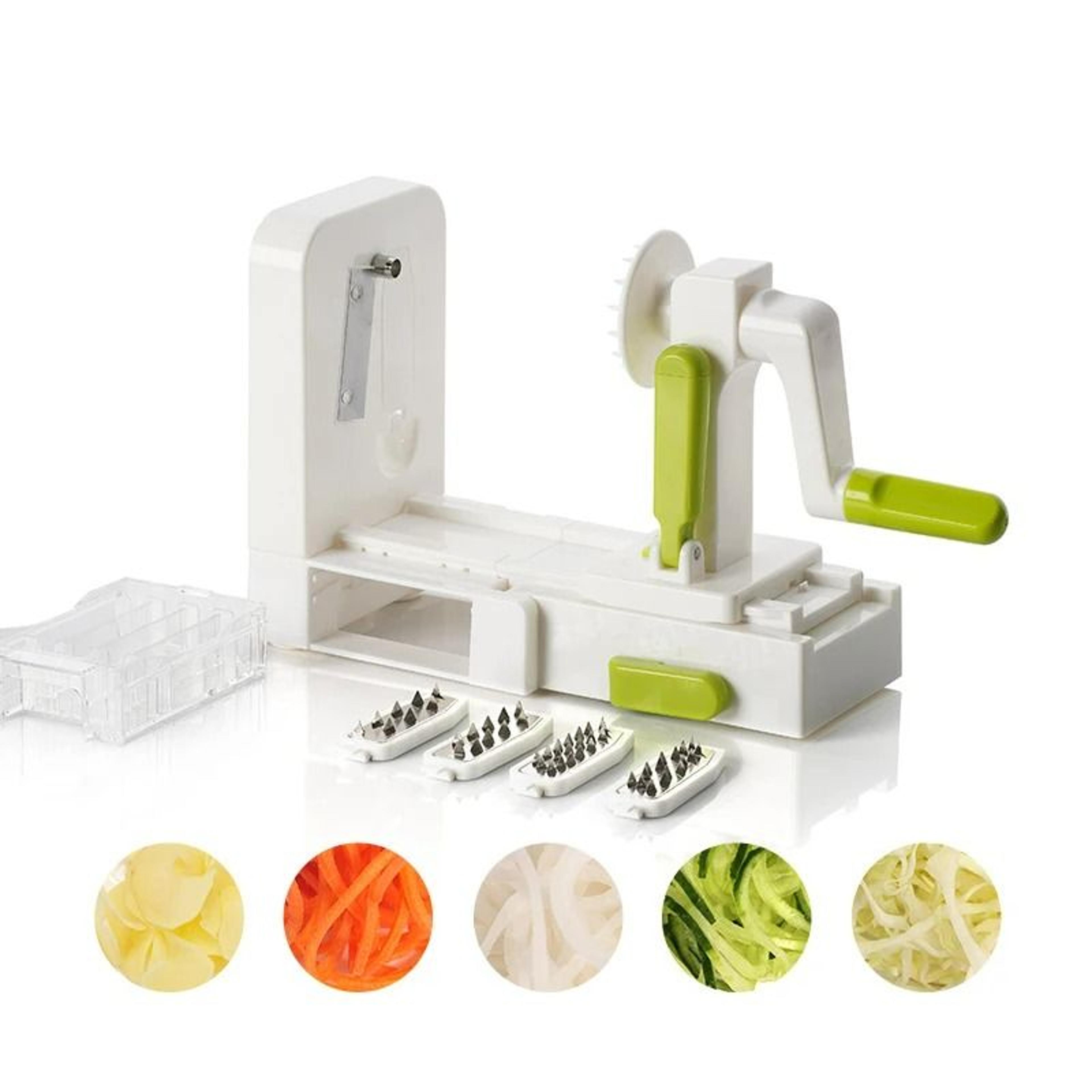spinslice 5 in 1 vegetable spiralizer