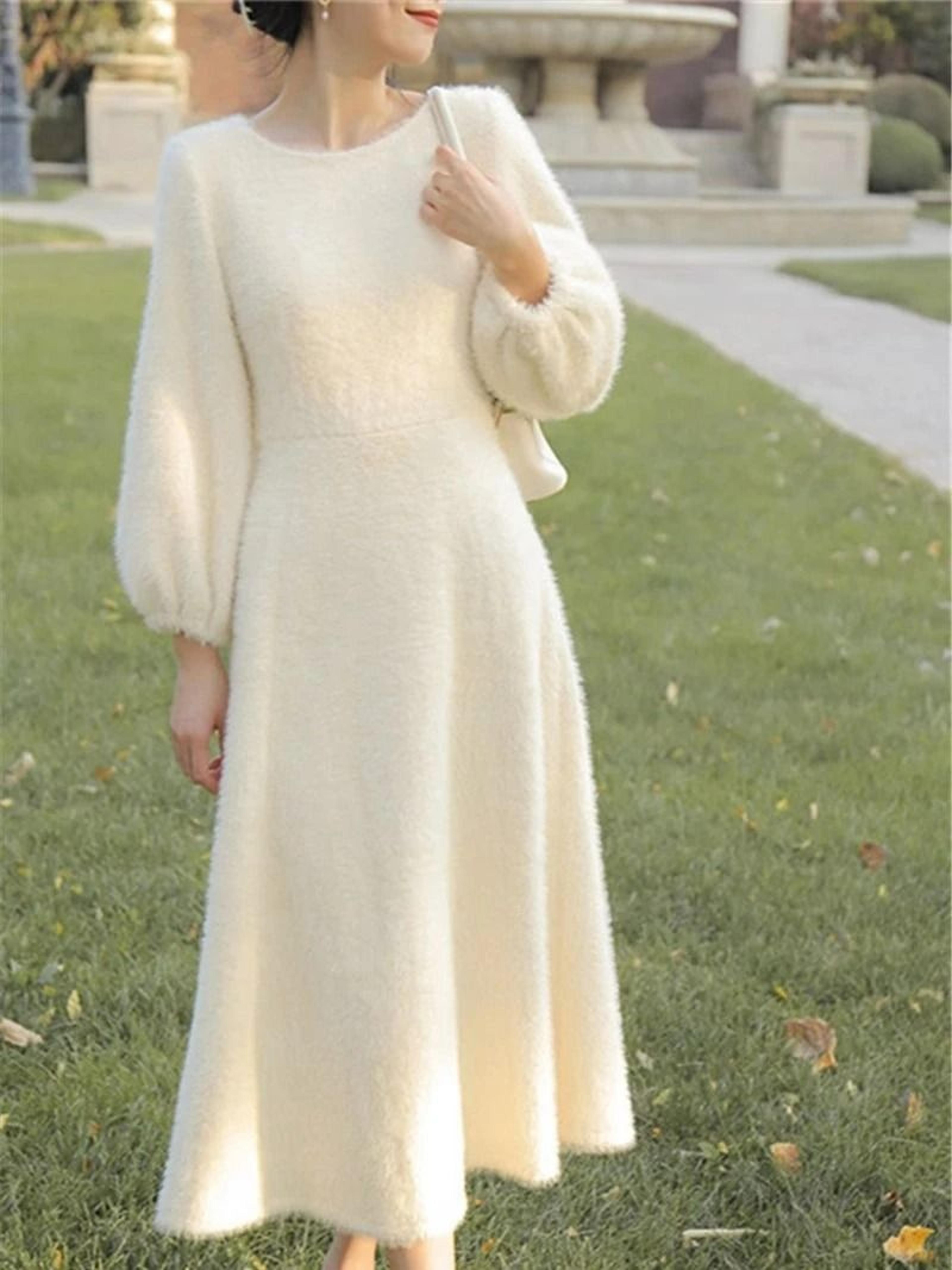 veloura plush sweater dress