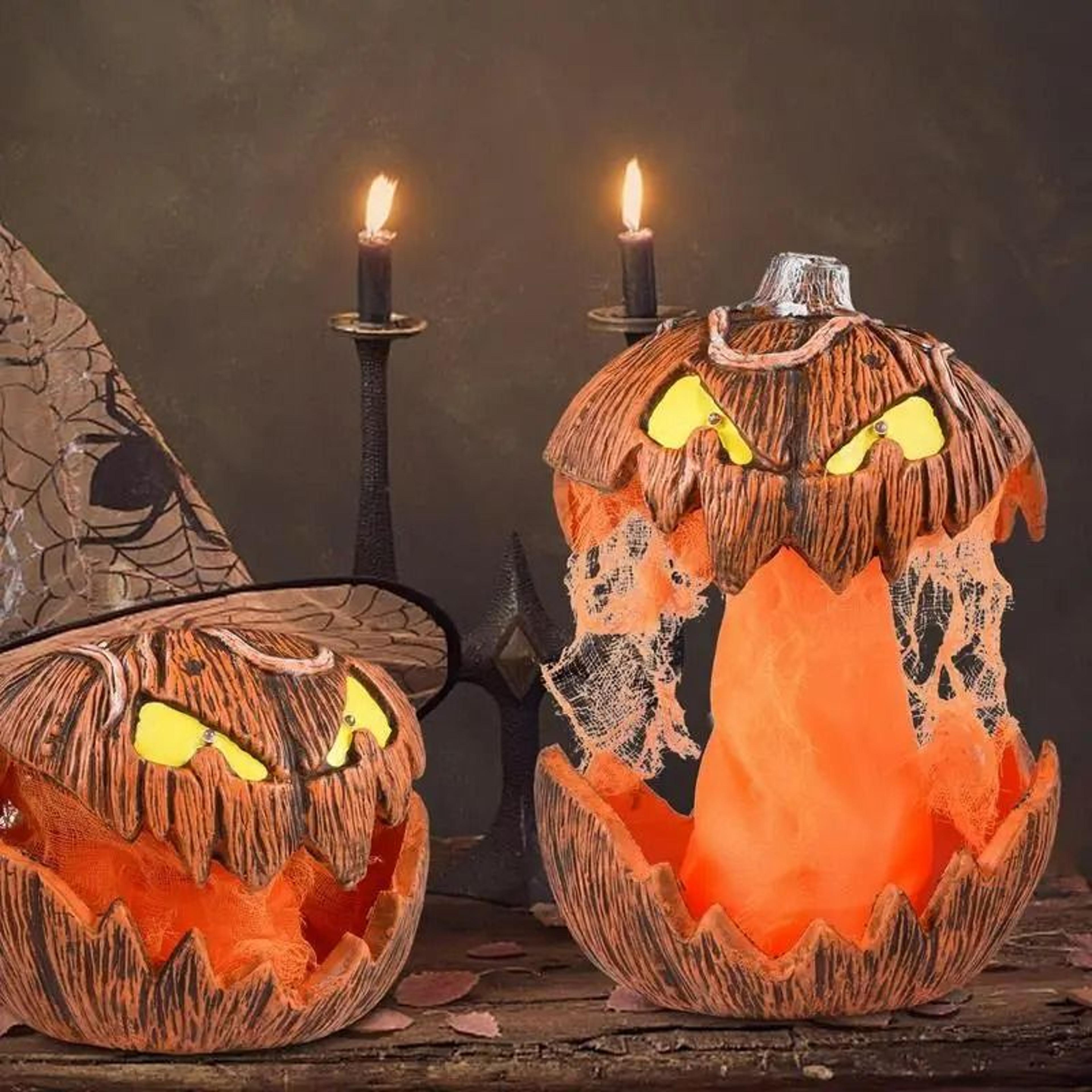 frightglow led devil pumpkin lantern