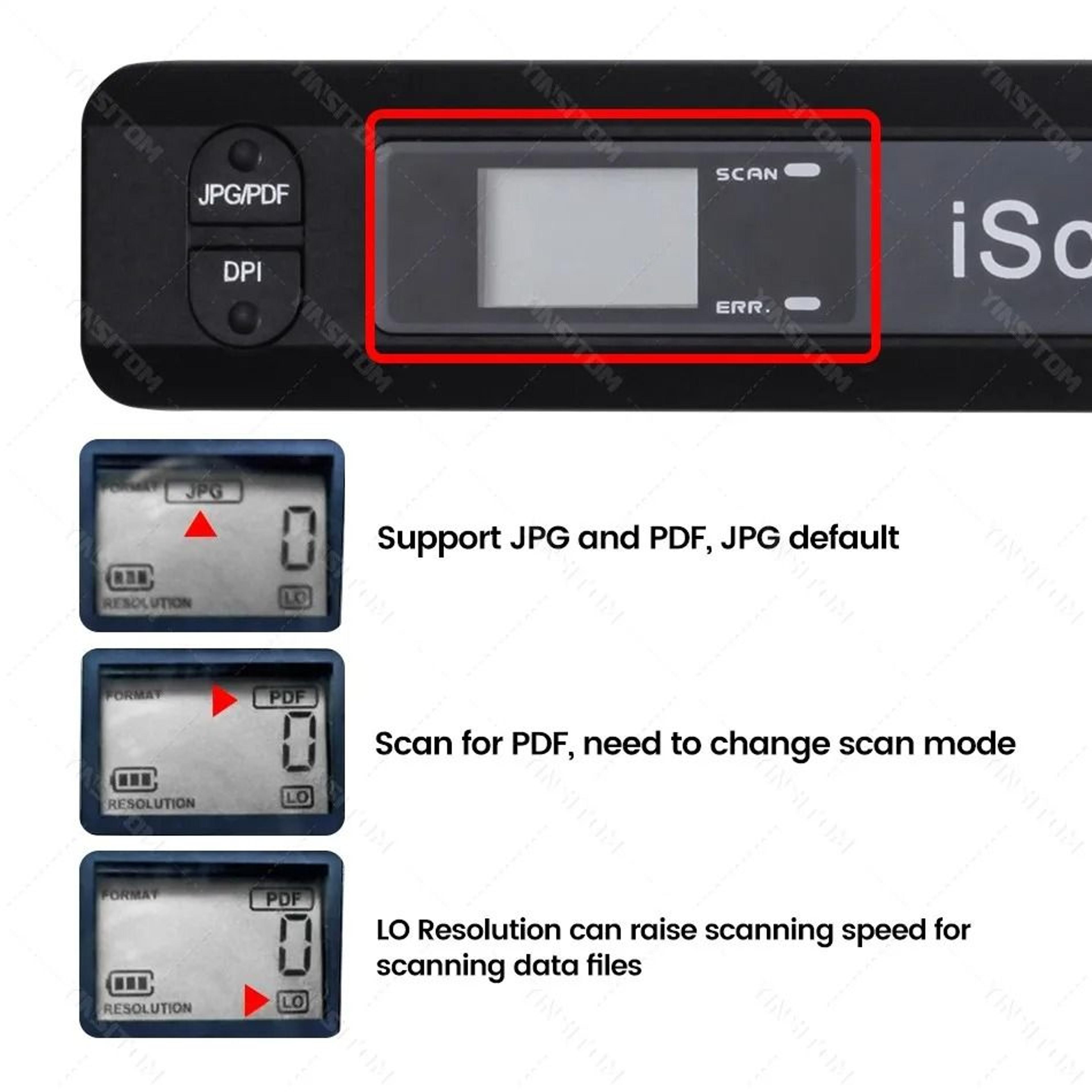 ScanPro IScan01 Portable Handheld Document Scanner 4