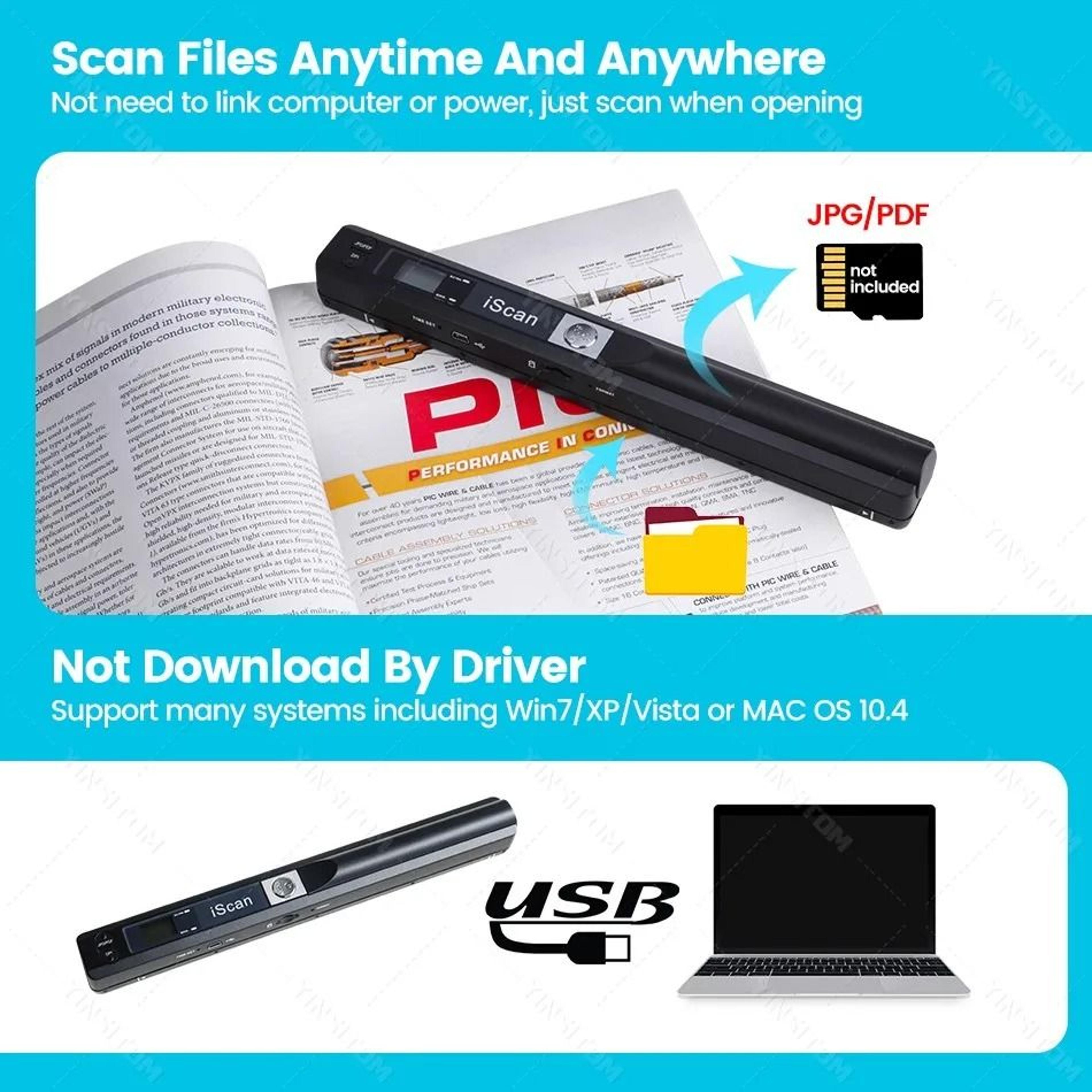 ScanPro IScan01 Portable Handheld Document Scanner 5