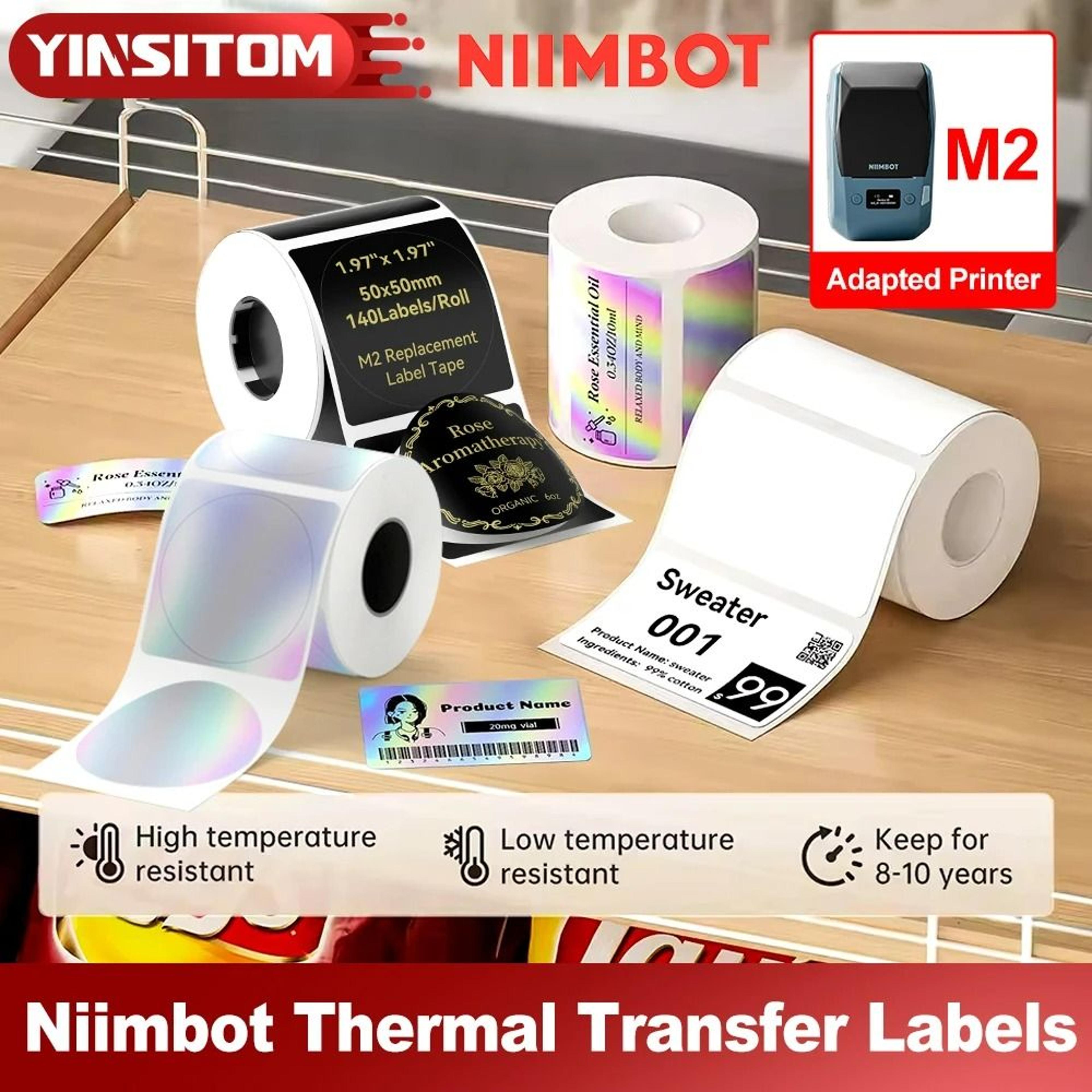 PrintGuard NIIMBOT Thermal Transfer Label Rolls 1