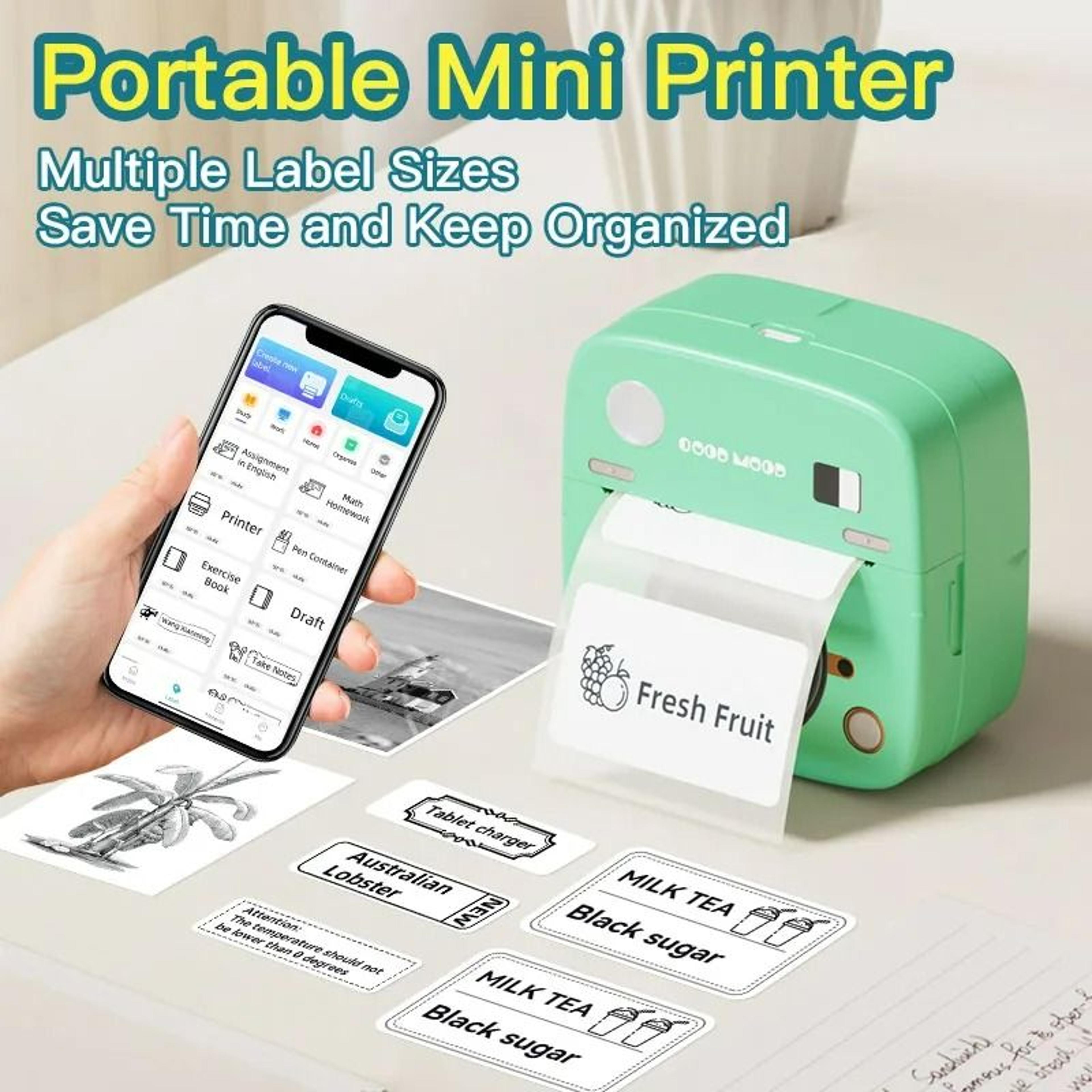 snaplabel c1 bluetooth mini photo sticker printer