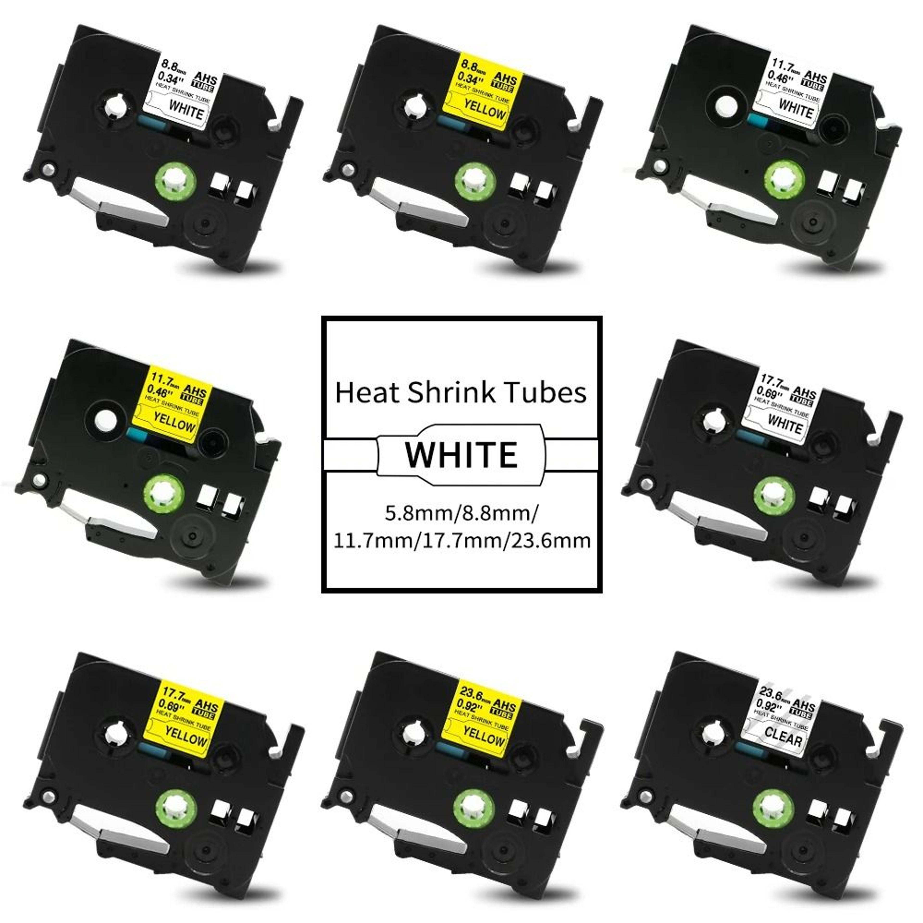 wiremark heat shrink label tape for brother p-touch printers