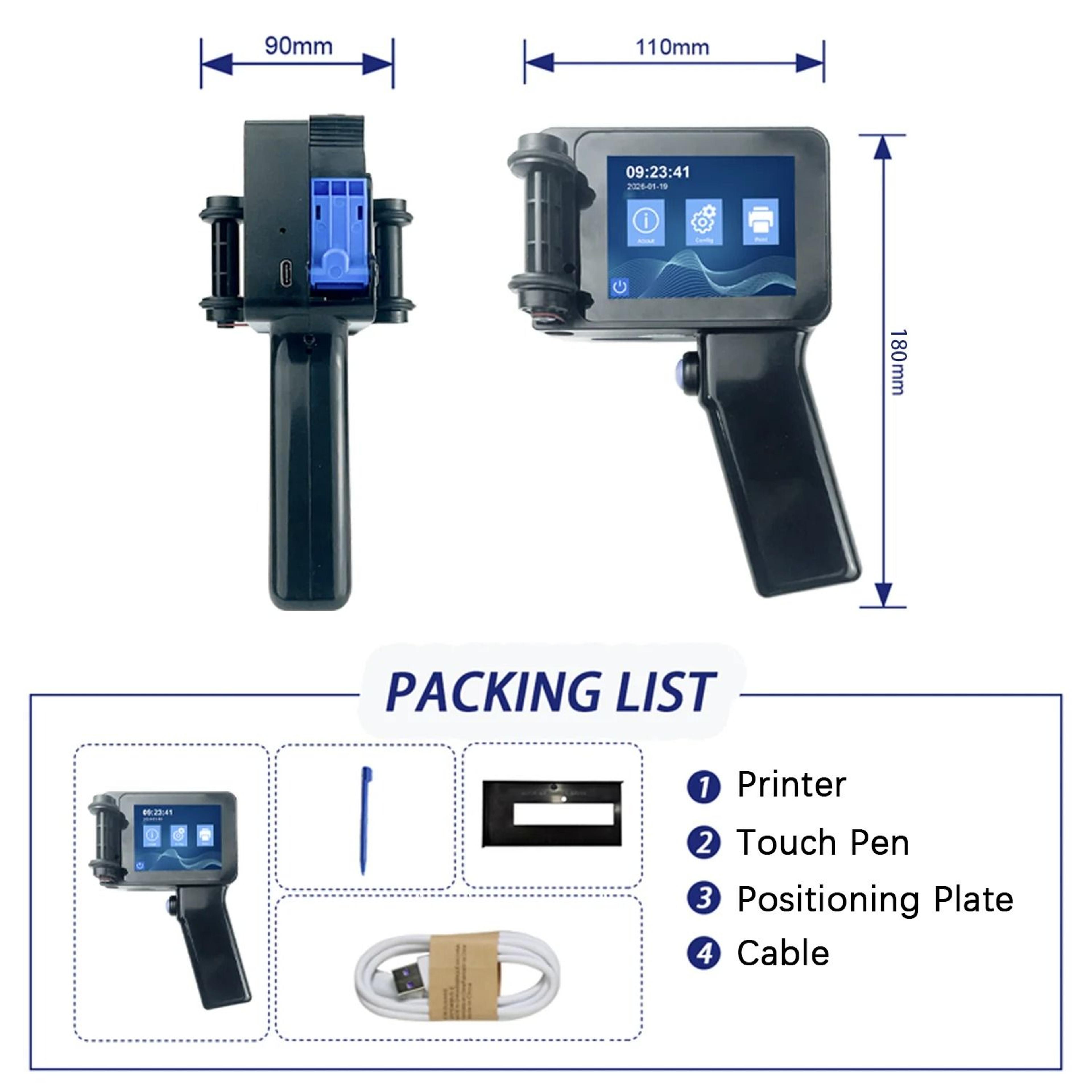 EURANNIT E14 Portable Inkjet Coding Printer 5