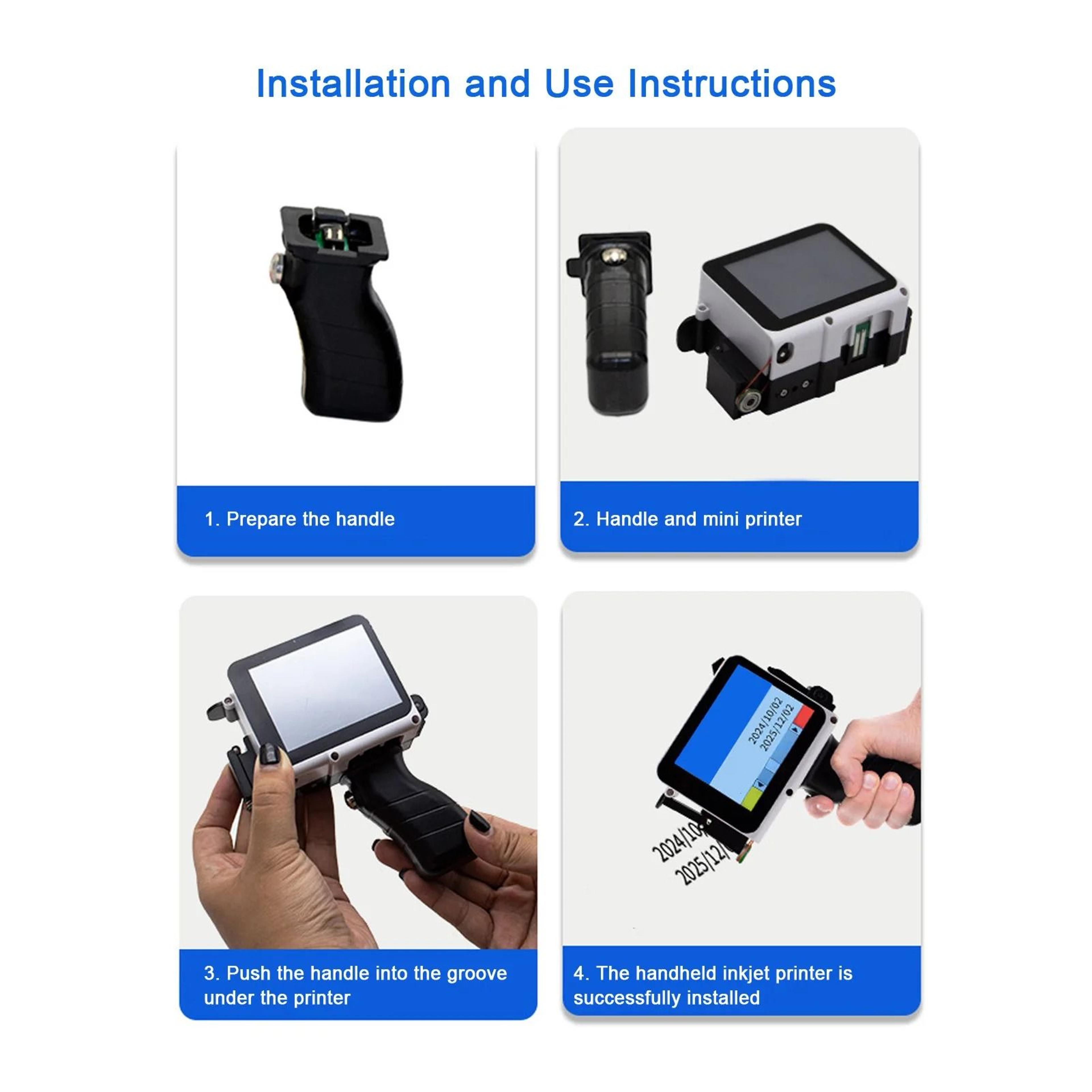 127mm Portable Handheld Inkjet Coding Printer 5