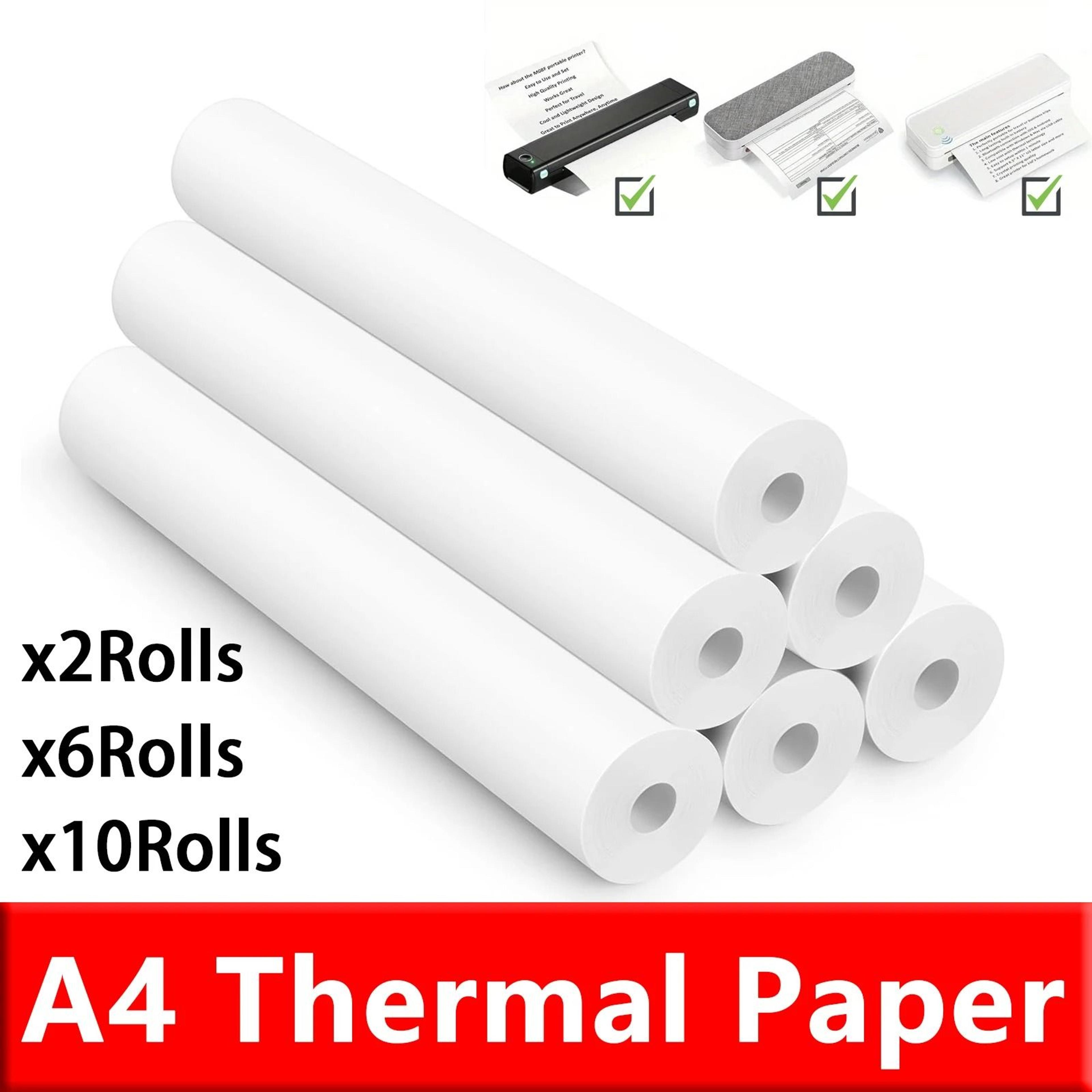 printflow a4 quick-dry thermal printer paper rolls