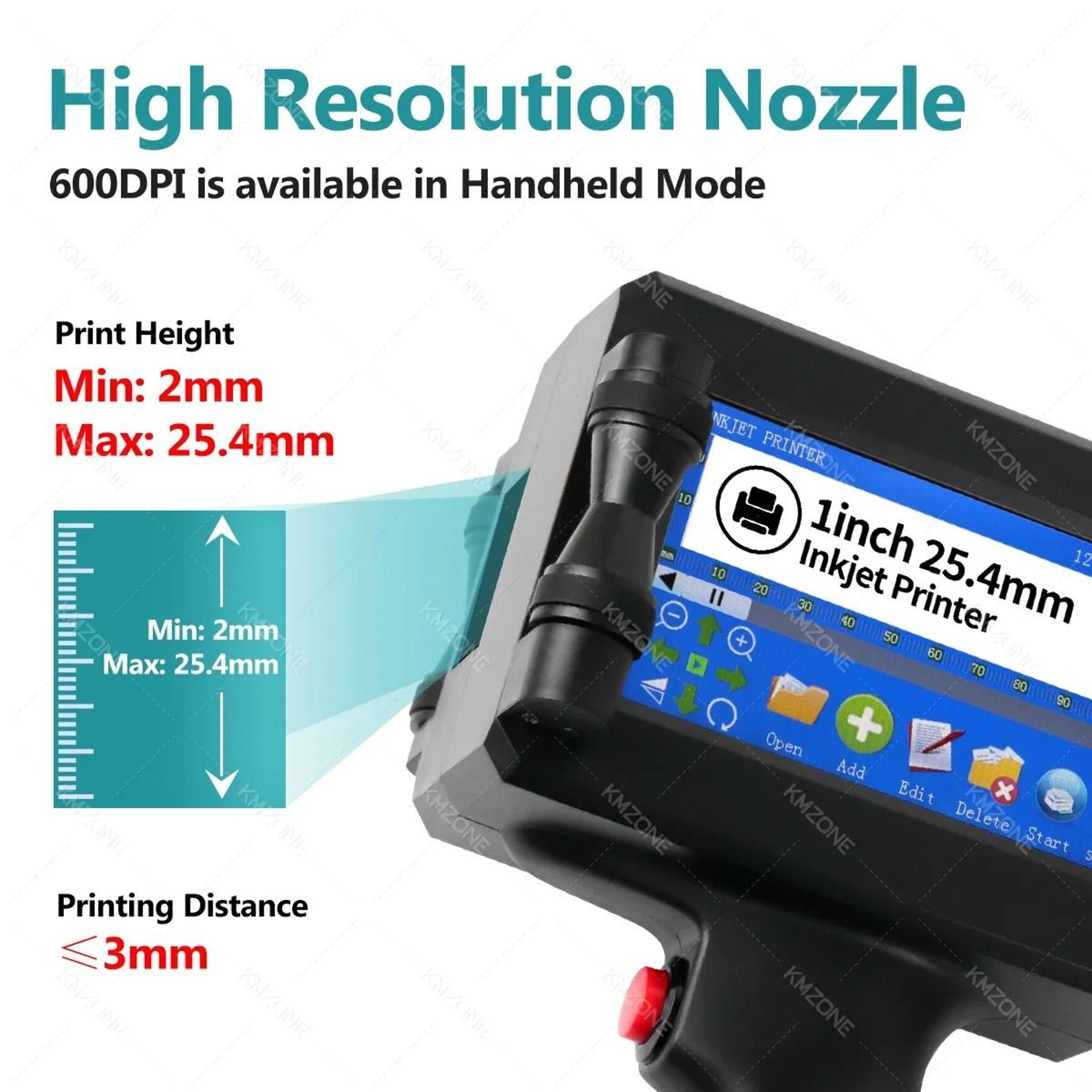 inkp195 handheld industrial inkjet printer