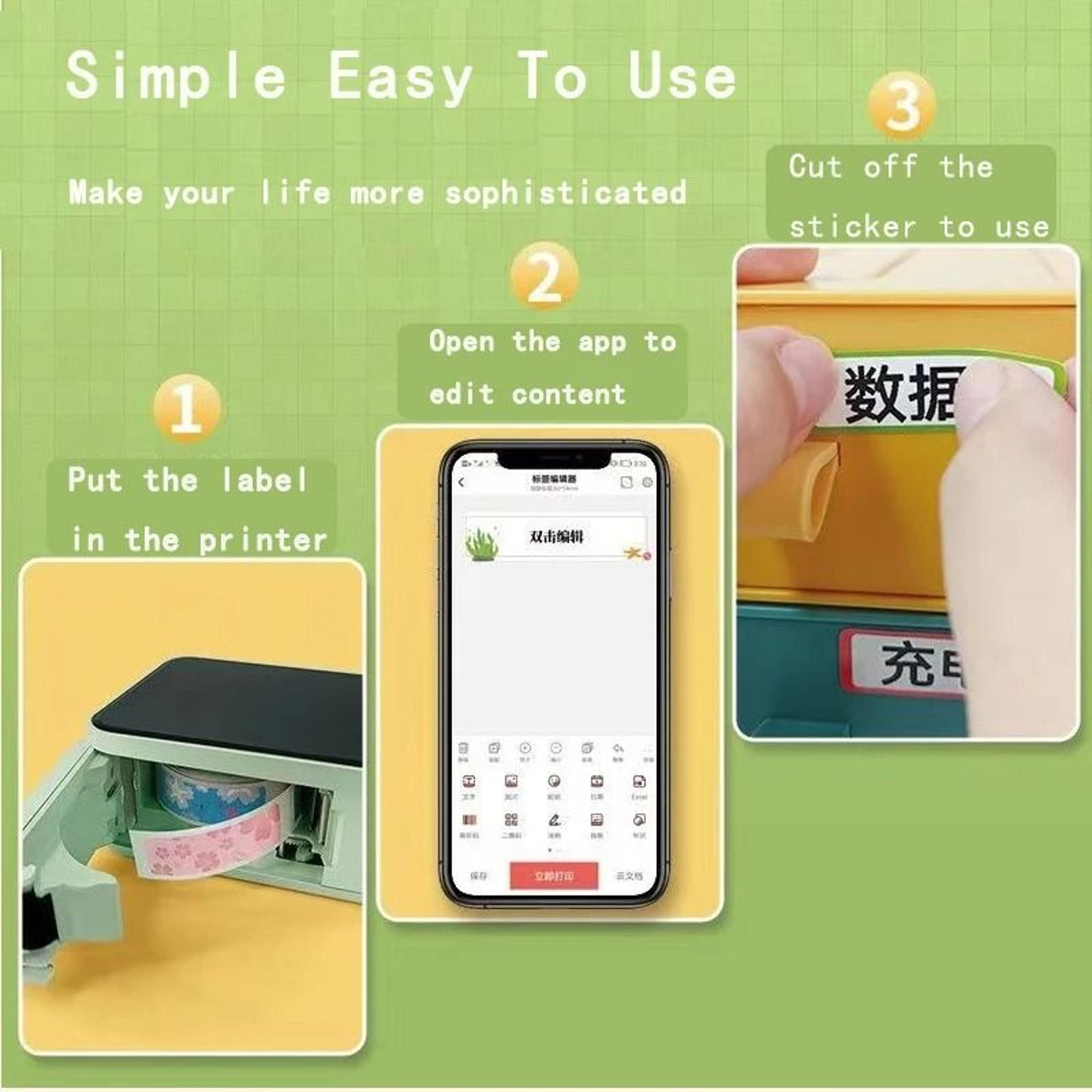 P15 Mini Wireless Bluetooth Thermal Label Printer 1