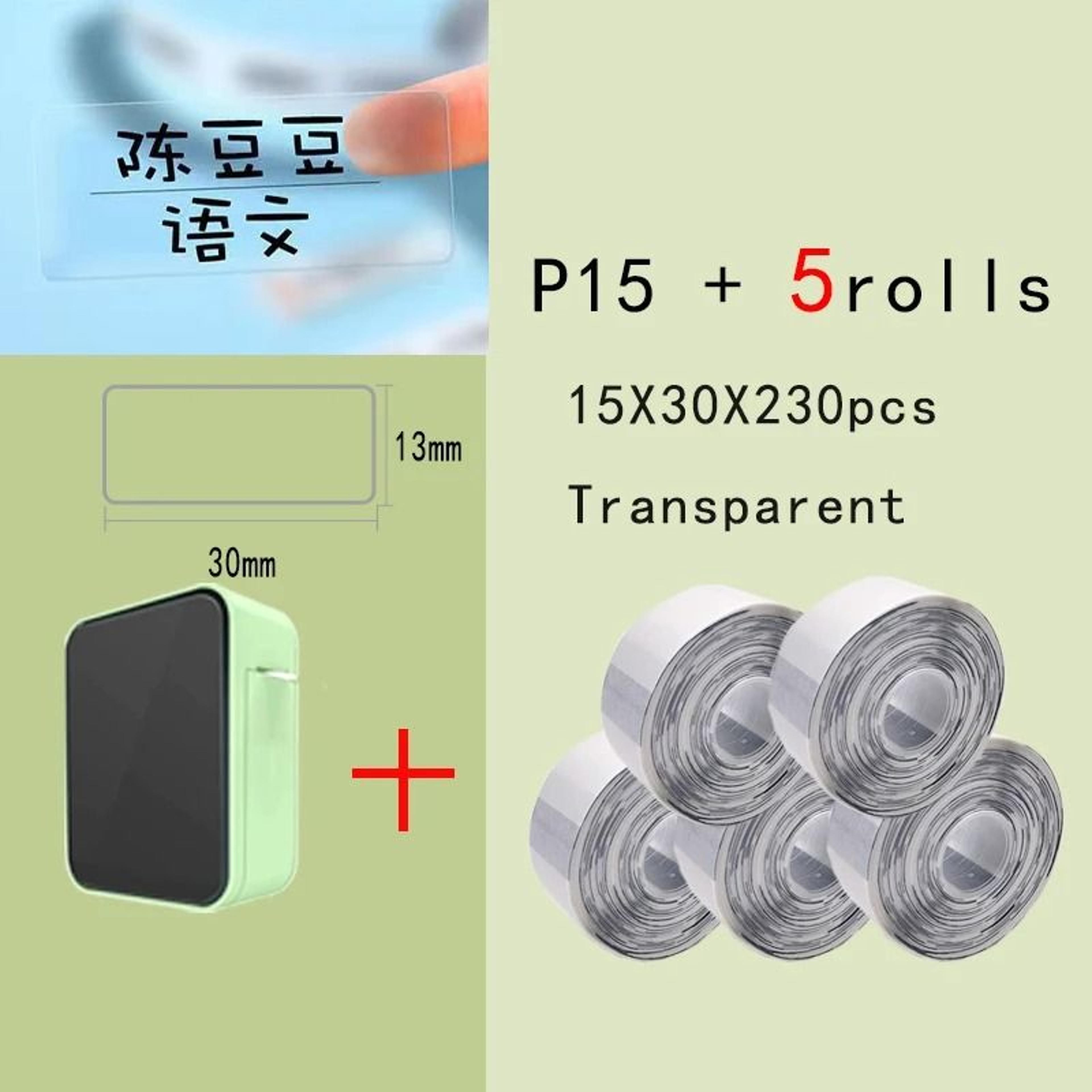 P15 Mini Wireless Bluetooth Thermal Label Printer 14