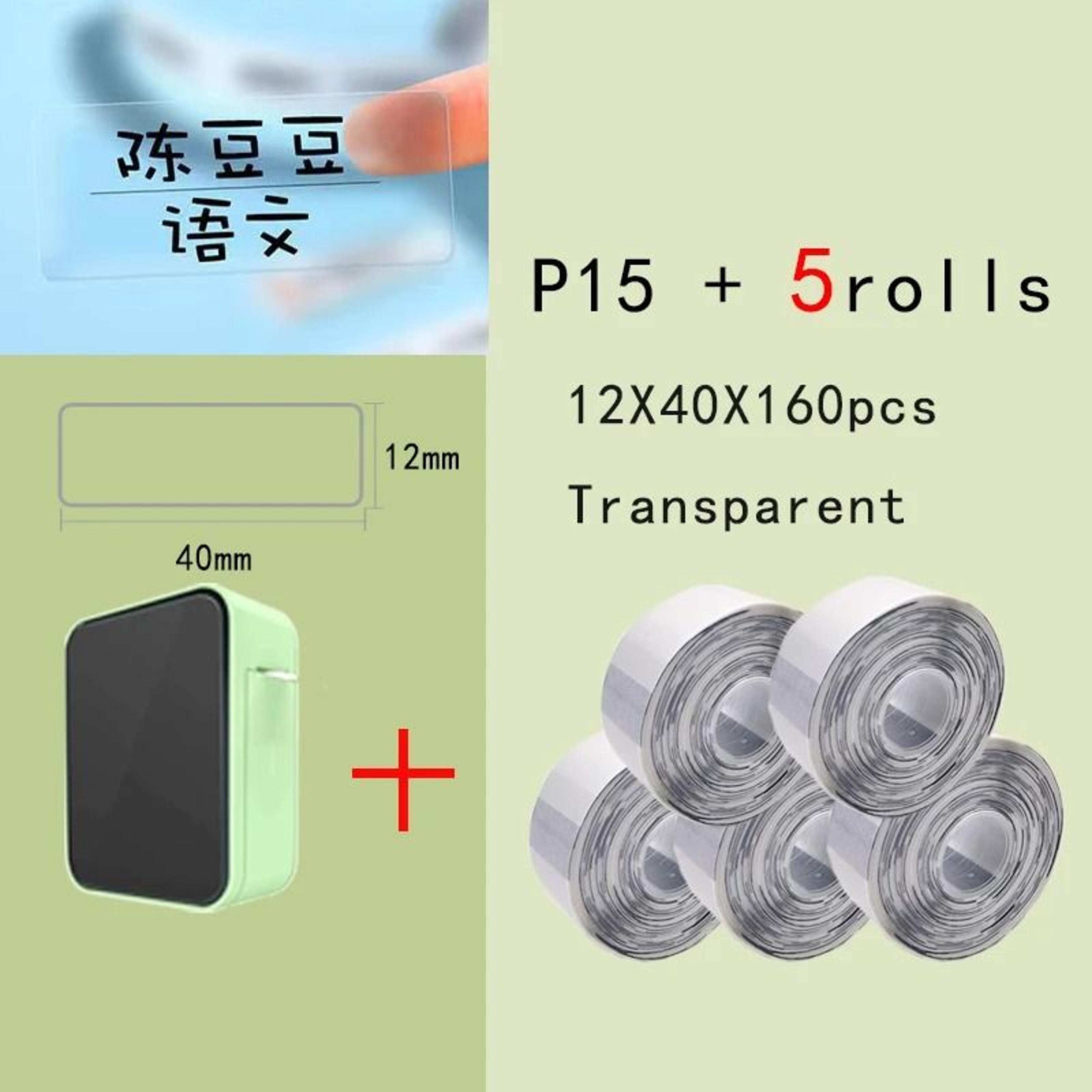 P15 Mini Wireless Bluetooth Thermal Label Printer 25