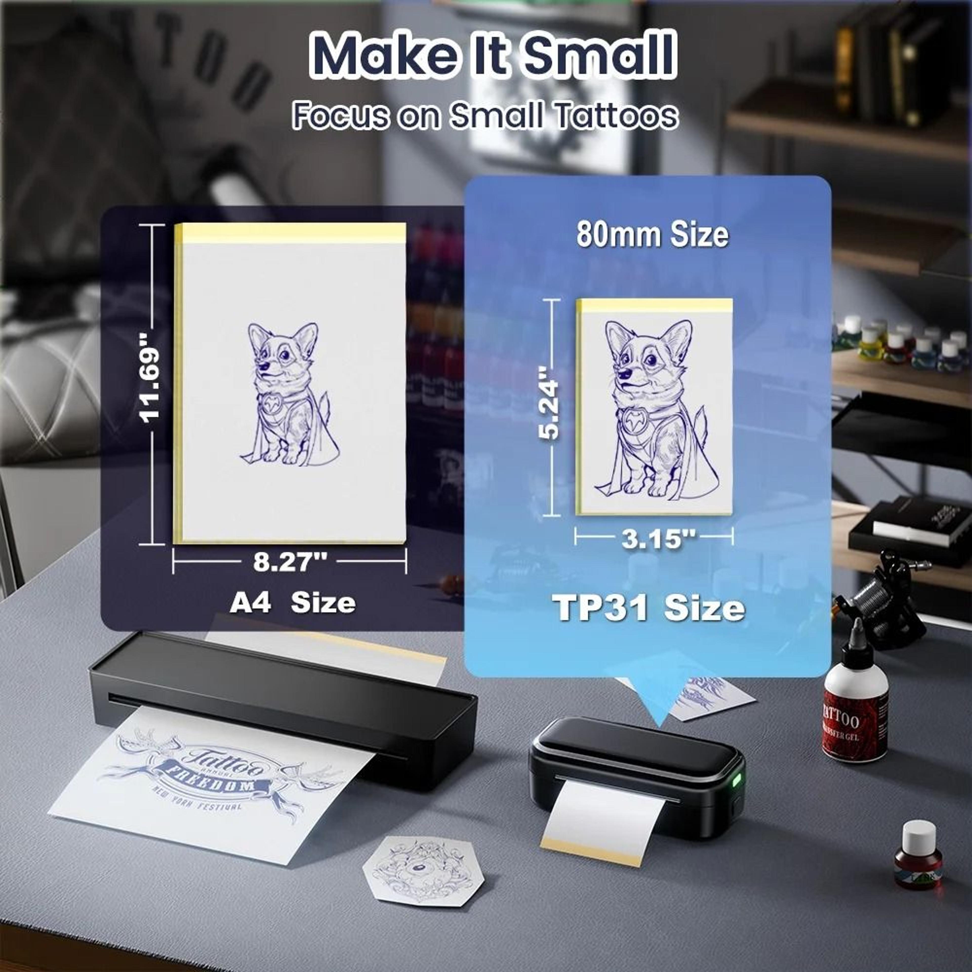 TP31 Thermal Tattoo Design Sheets 100 Pack 5