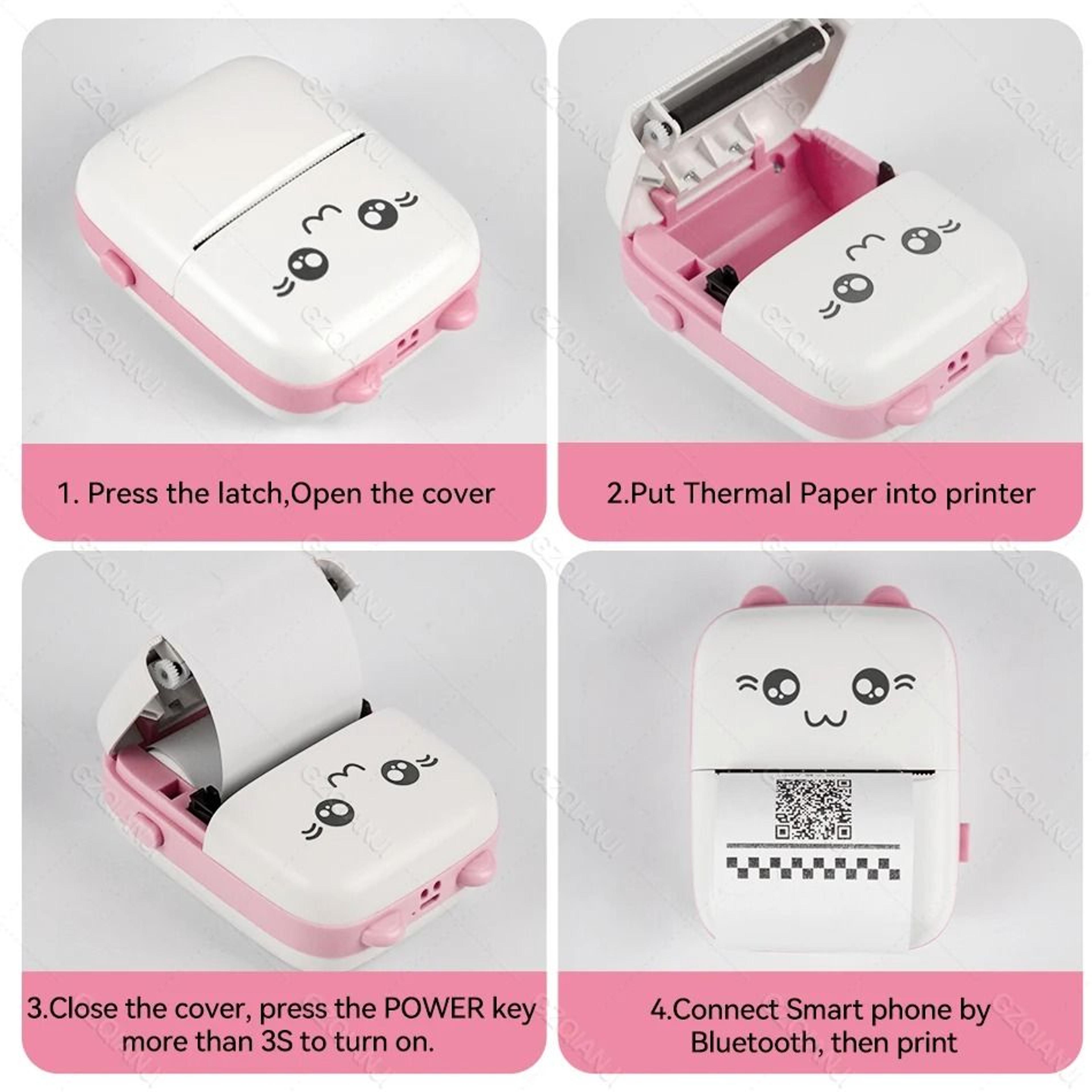 58mm Bluetooth Mini Thermal Sticker Printer 2