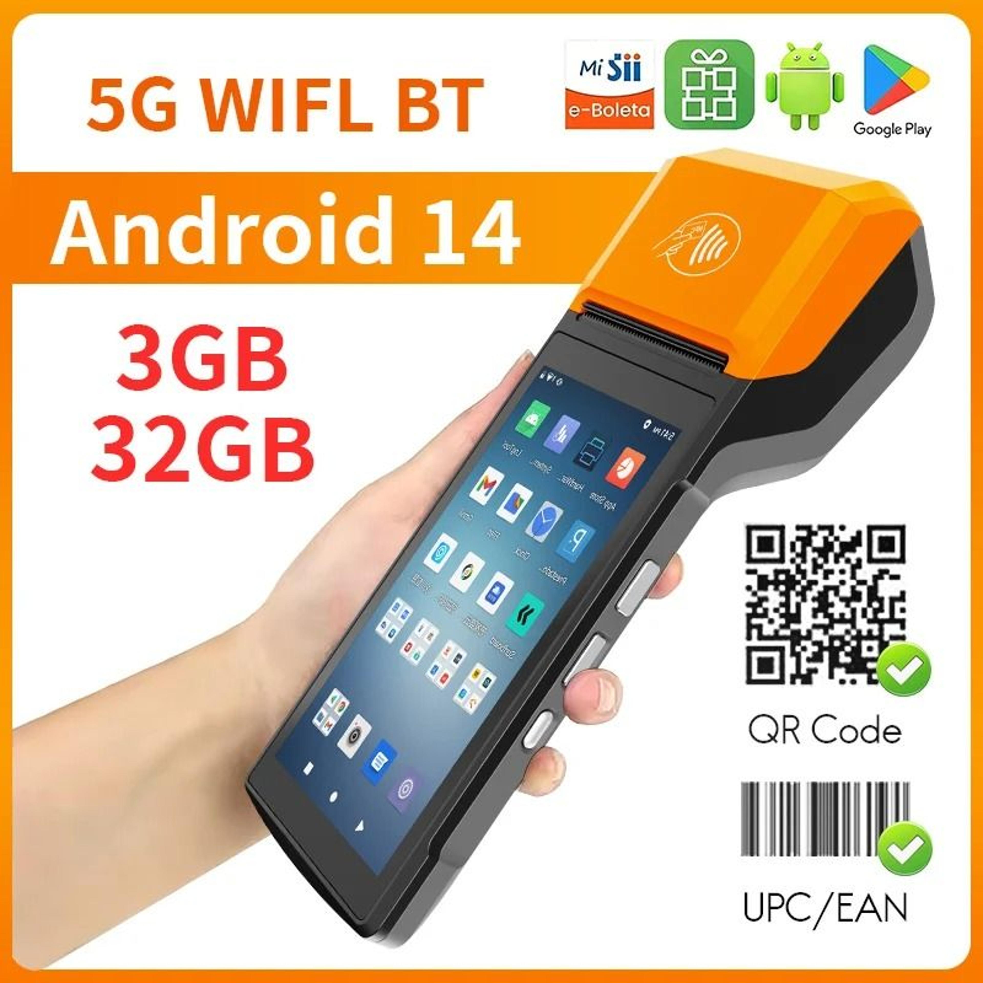 Android 14 Handheld POS Receipt Printer 7