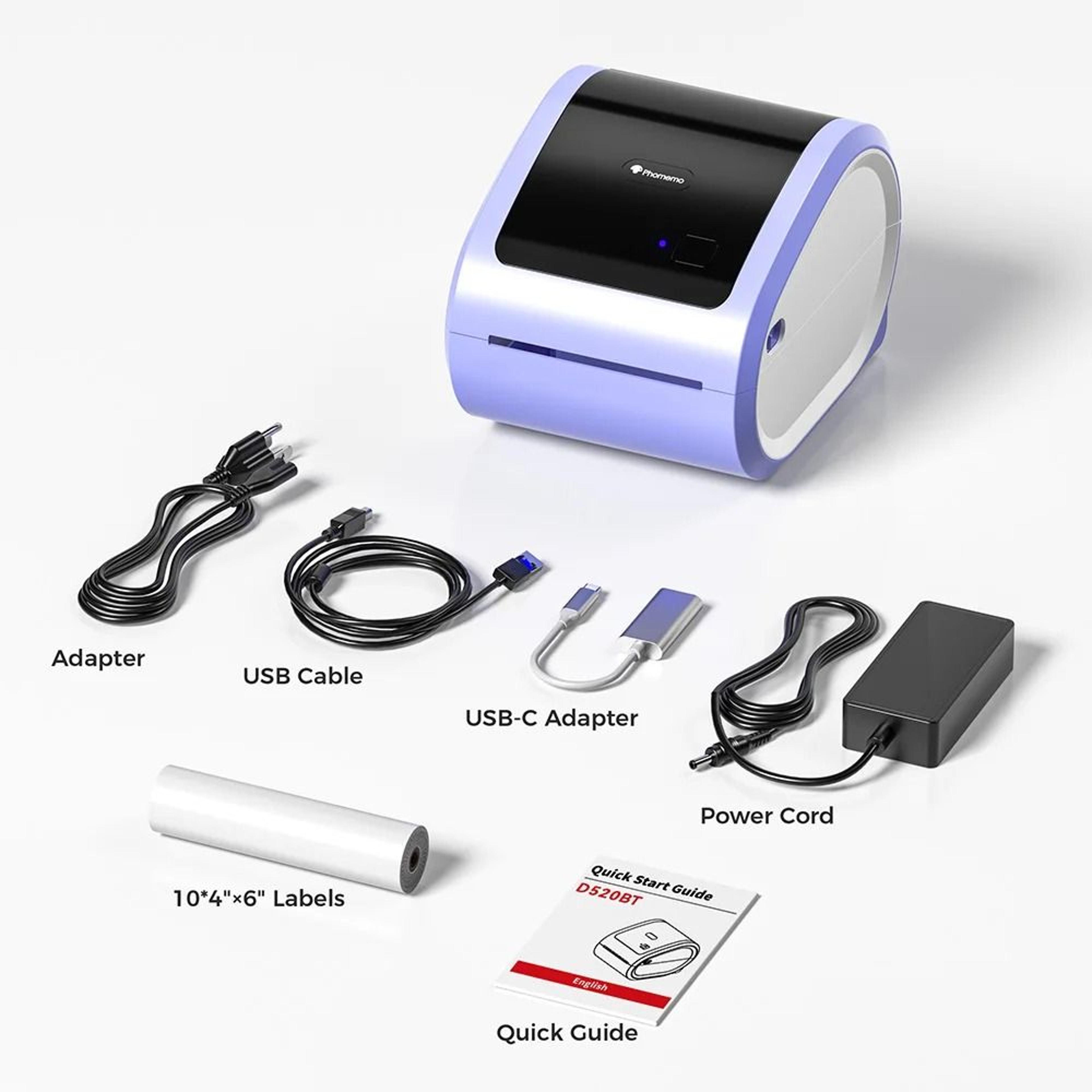 Phomemo D520BT Bluetooth Shipping Label Printer 7