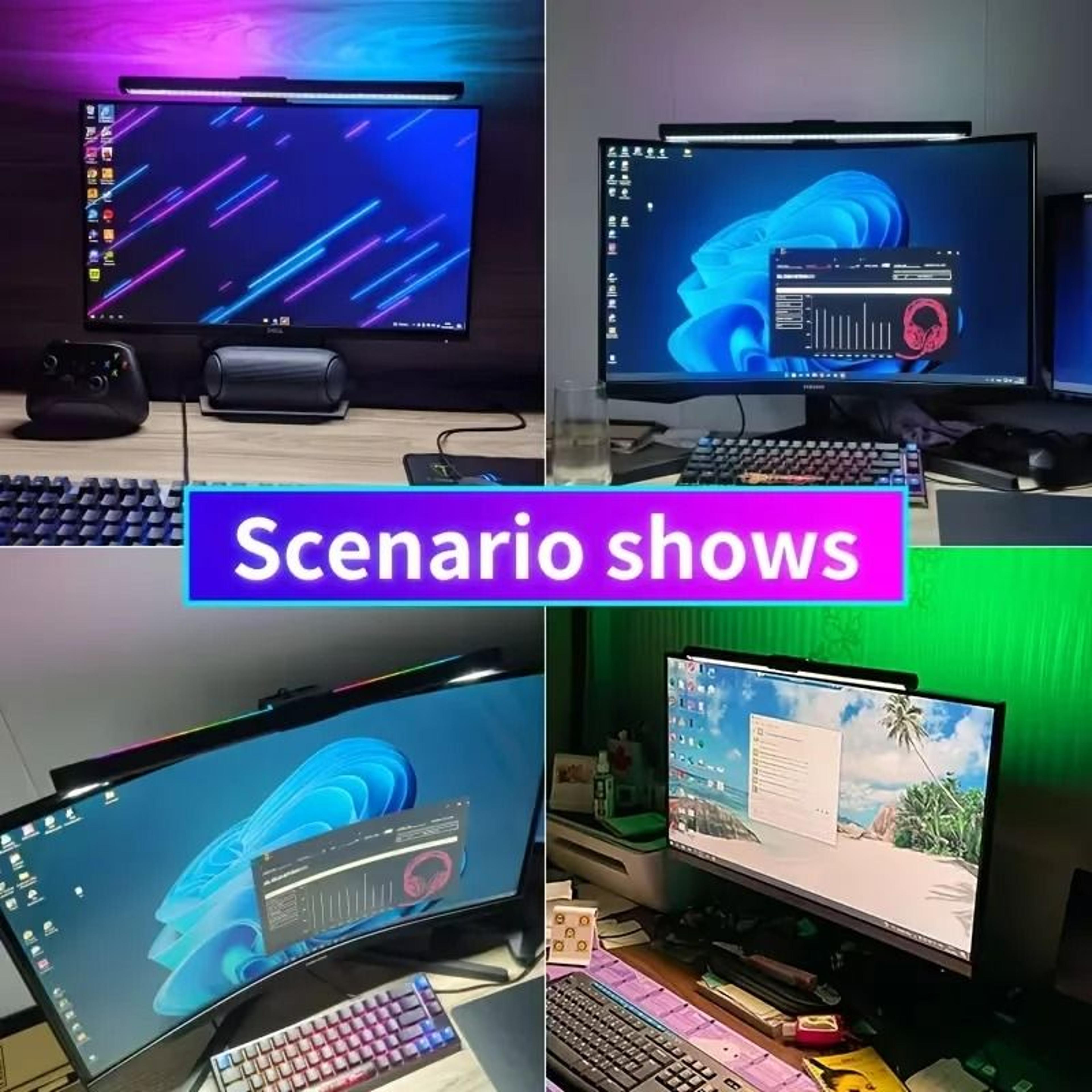 rgb anti-glare monitor light bar