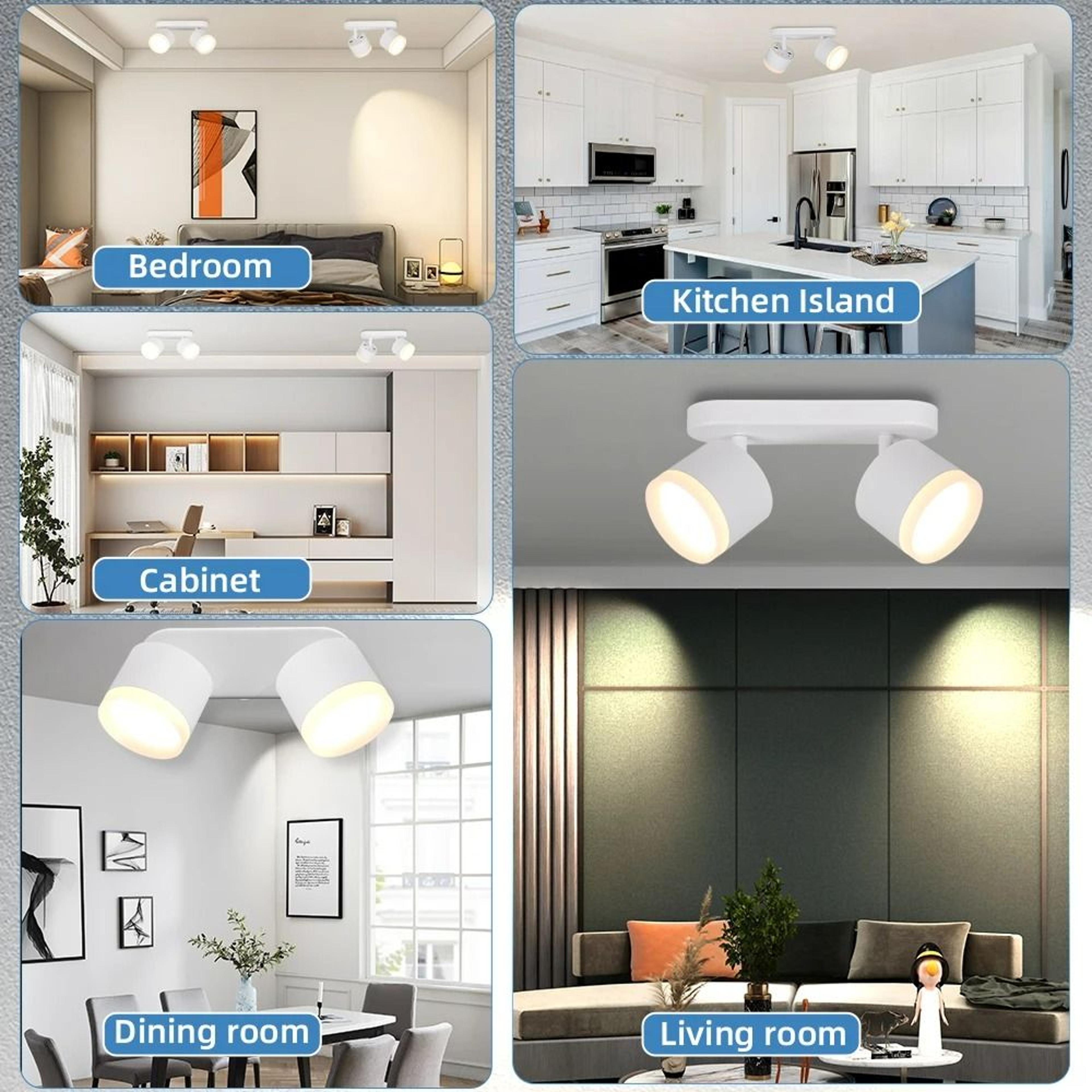 Rotatable GX53 Multi Head Ceiling Spotlights 3