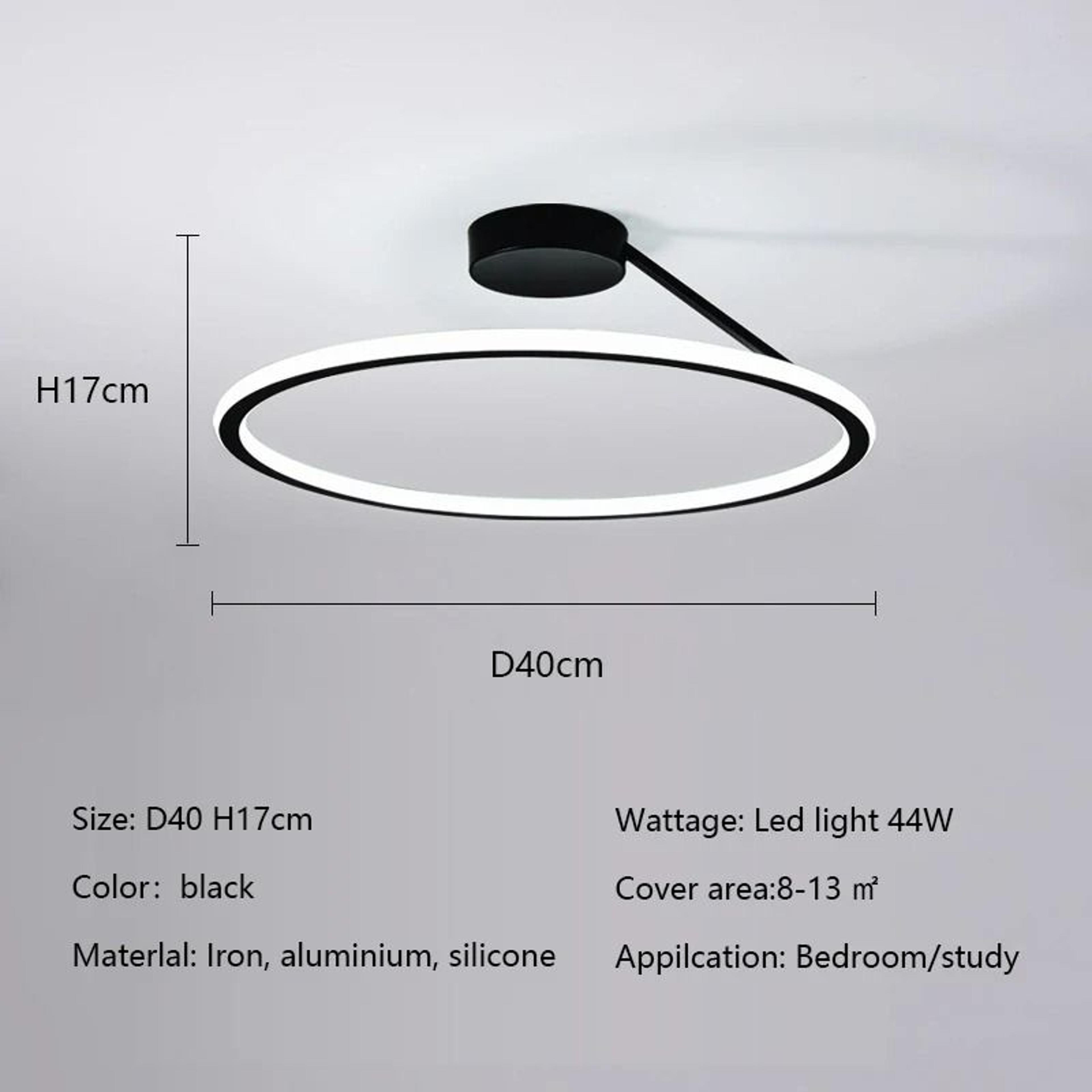 Modern Dimmable LED Ring Ceiling Chandelier 6
