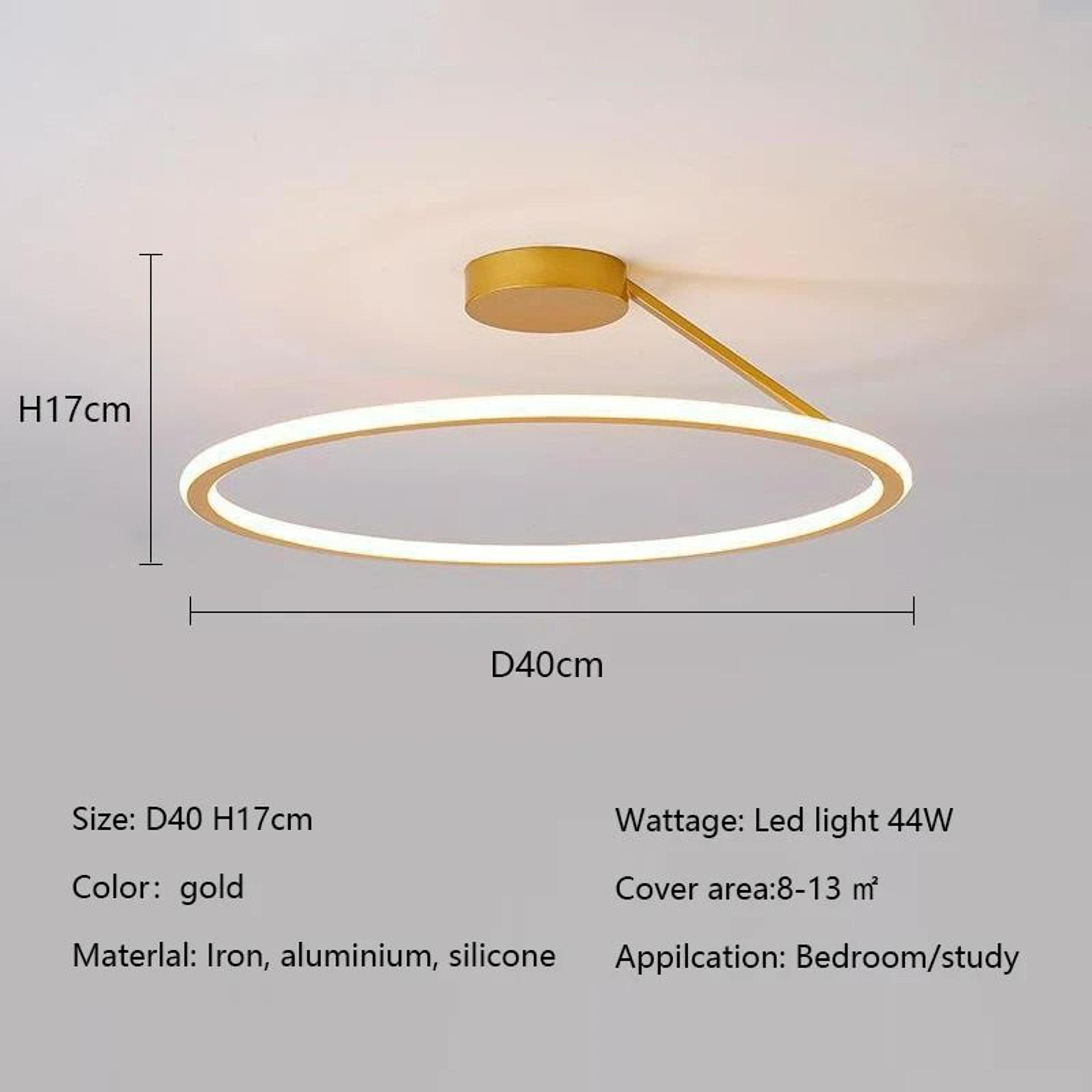 Modern Dimmable LED Ring Ceiling Chandelier 10