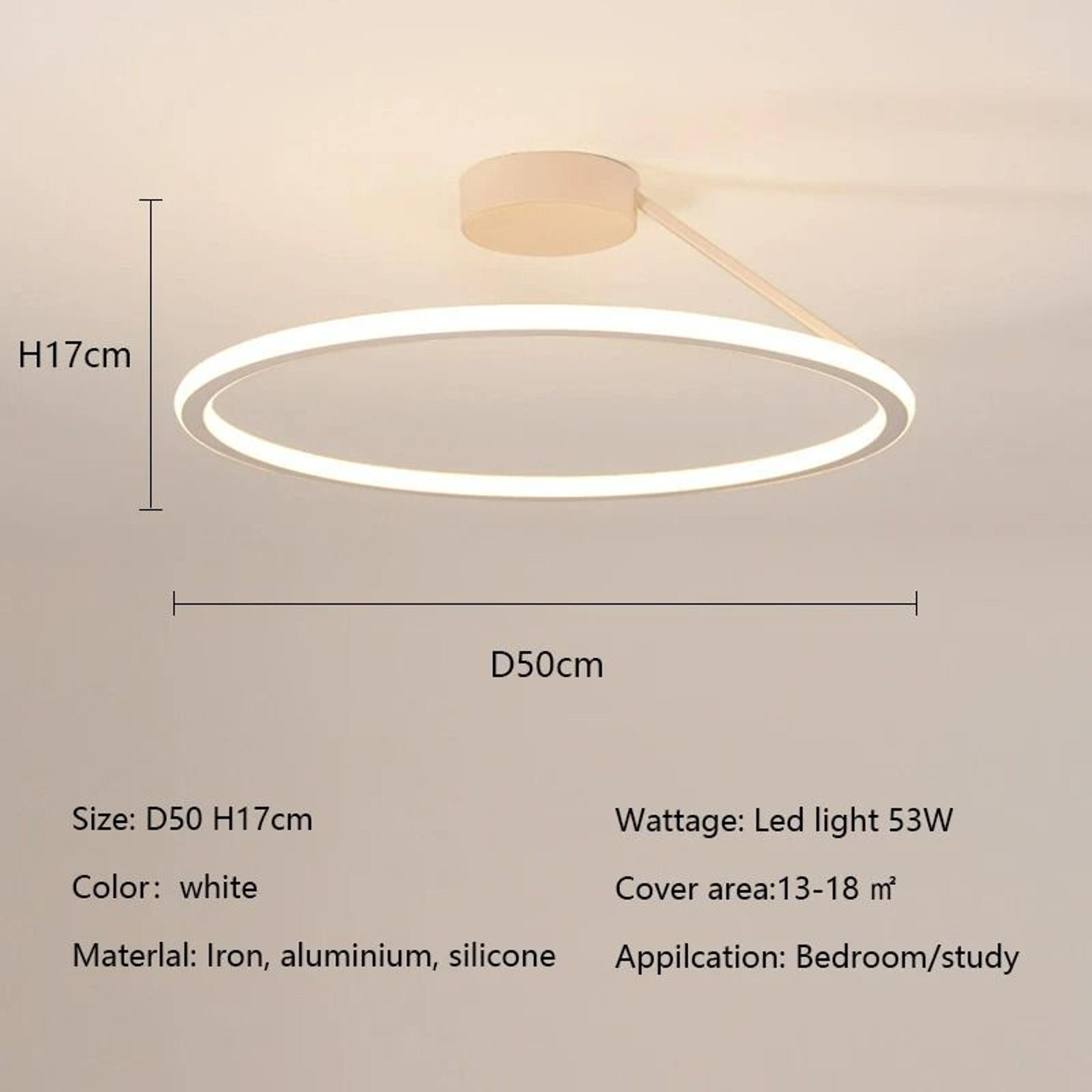 Modern Dimmable LED Ring Ceiling Chandelier 11