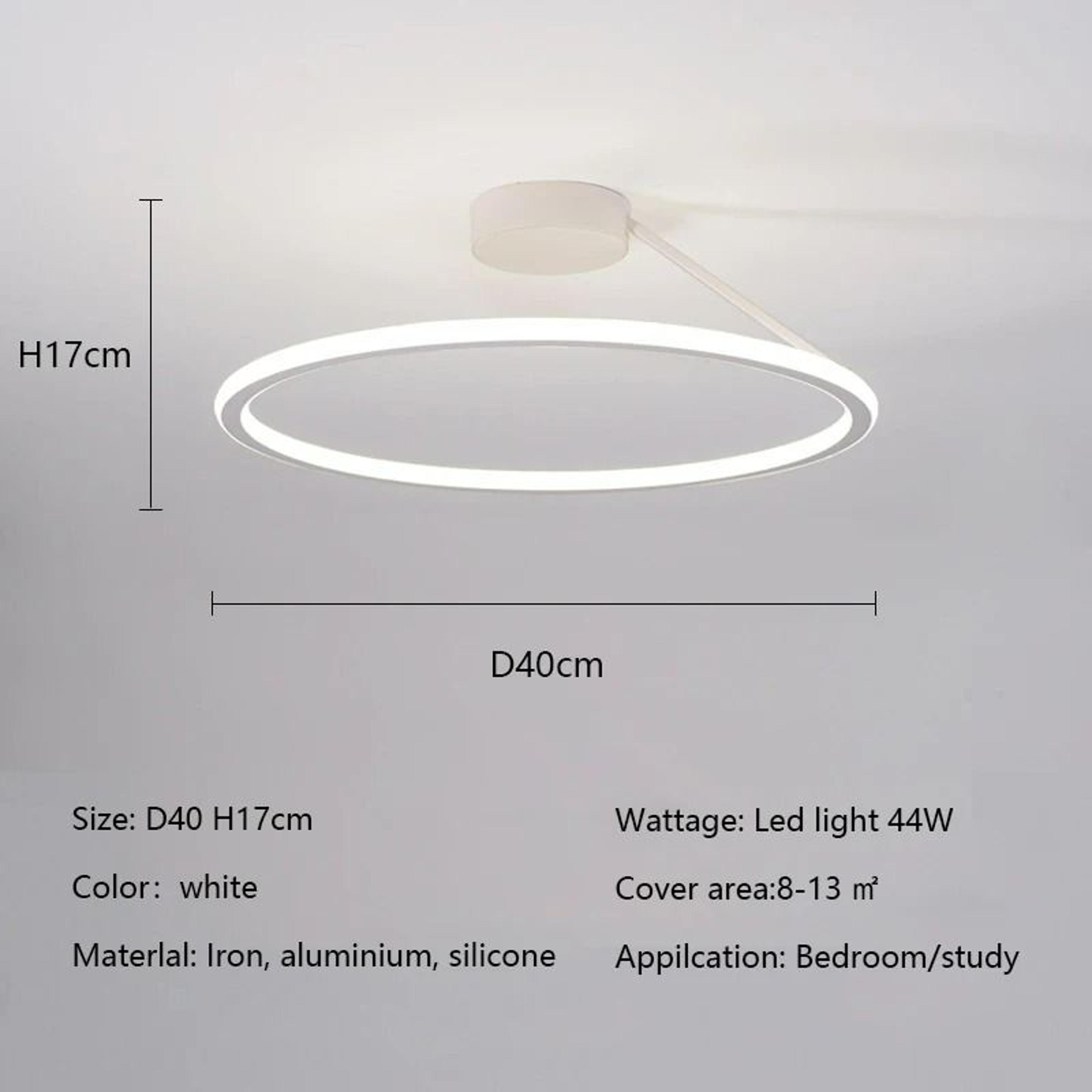 Modern Dimmable LED Ring Ceiling Chandelier 9