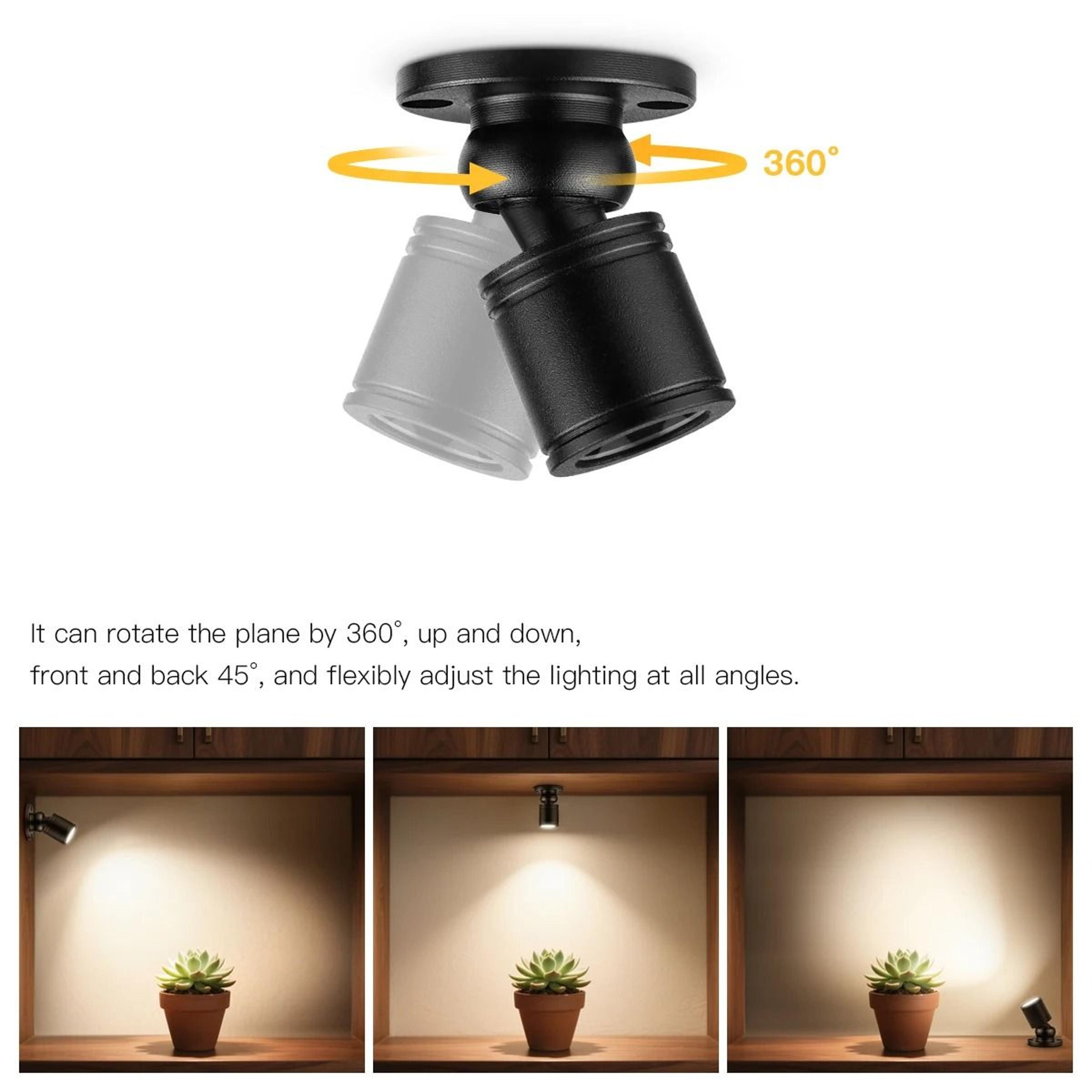 PrismSpot USB Rotatable Mini Spotlight 4