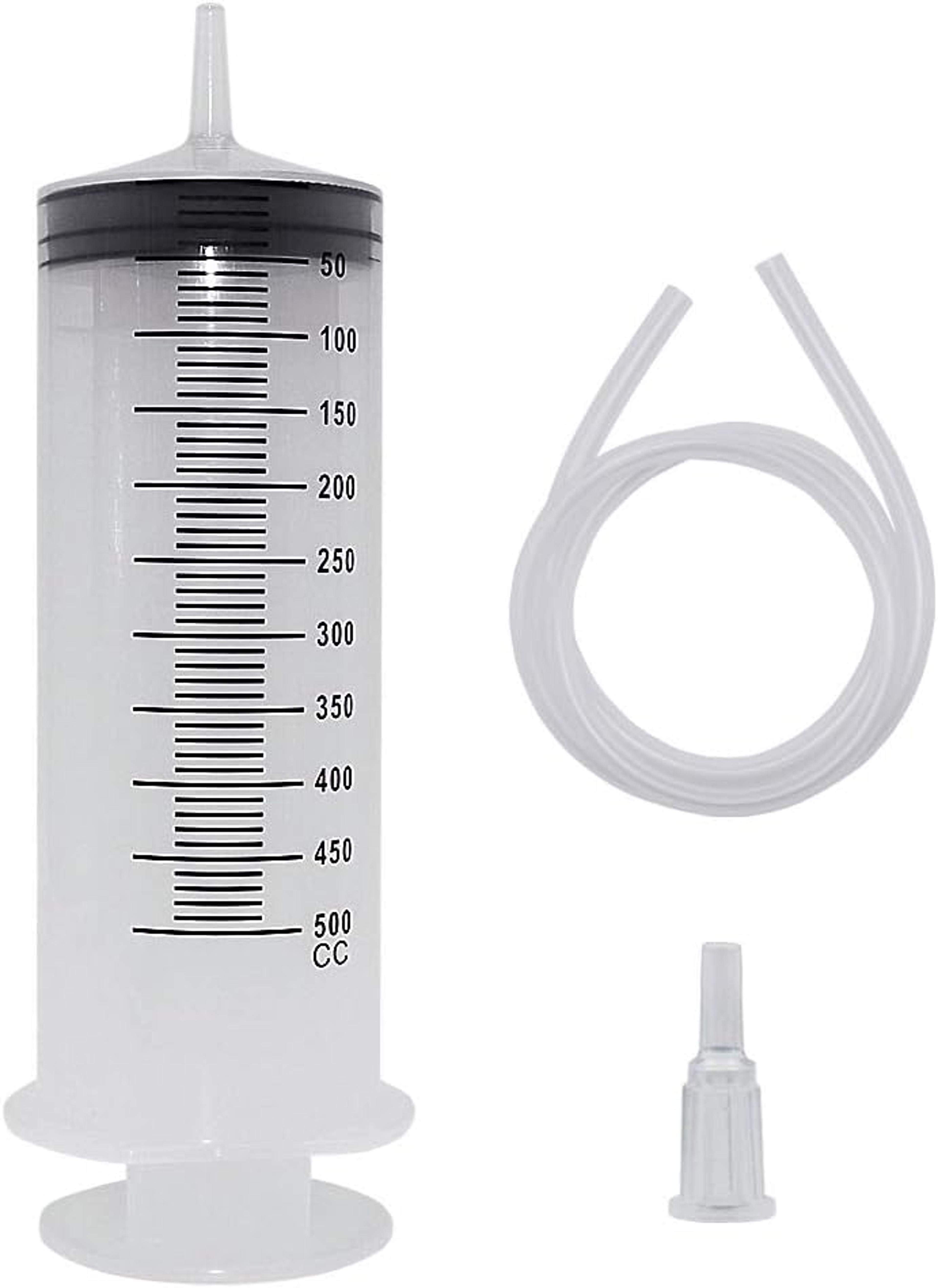 large capacity syringe pump with hose – 100ml/300ml/550ml oil liquid & pet feeding dispenser for hydroponics & measuring