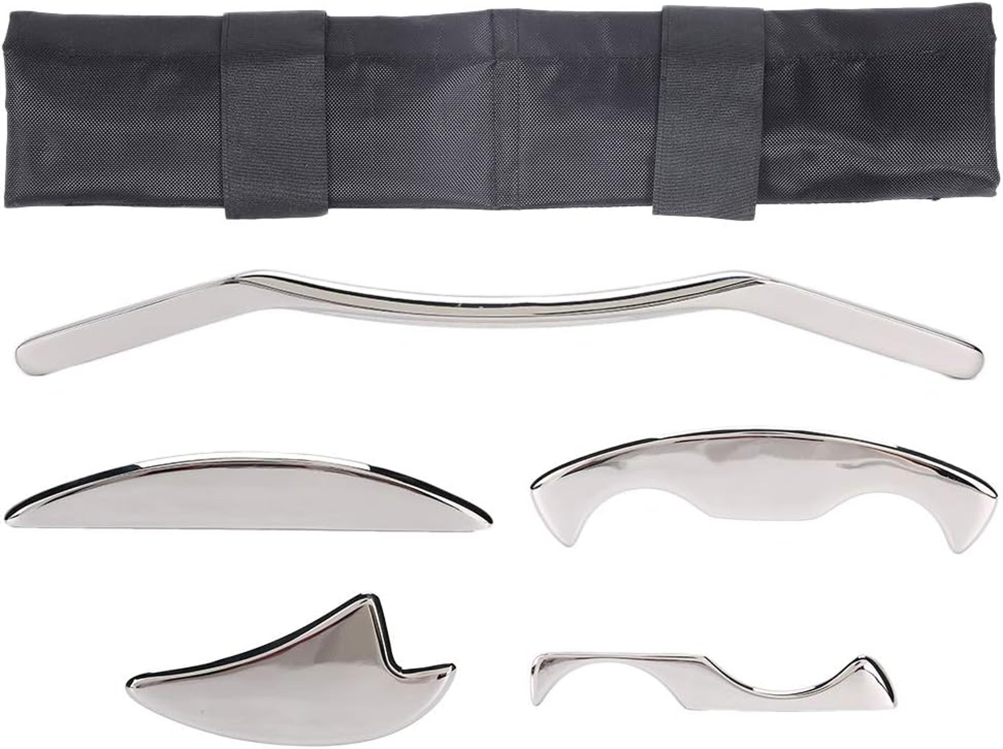 professional stainless steel gua sha tool for deep tissue therapy and myofascial release