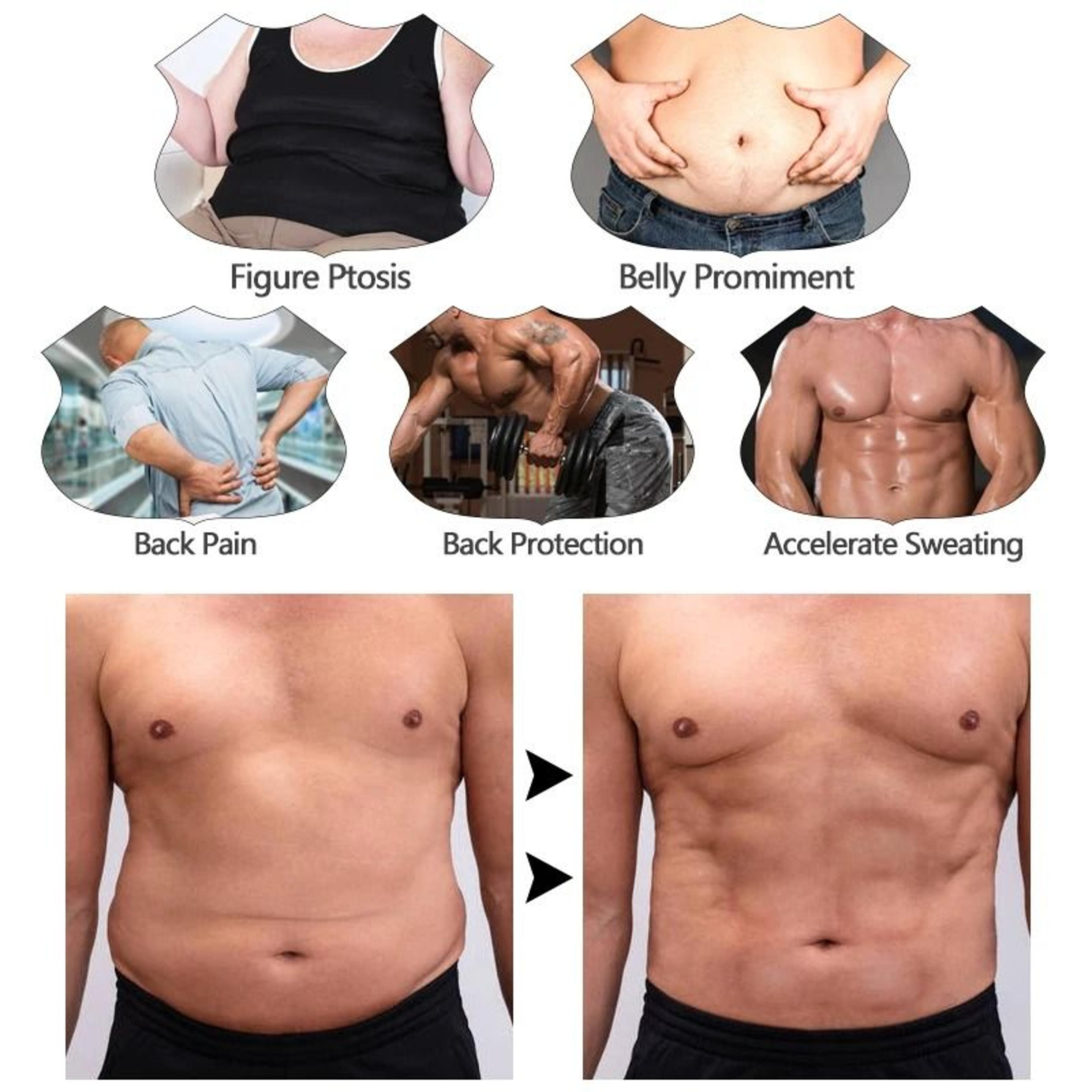 High Compression Waist Trainer Belt For Men With Adjustable Modeling Straps And Slimming Support 5