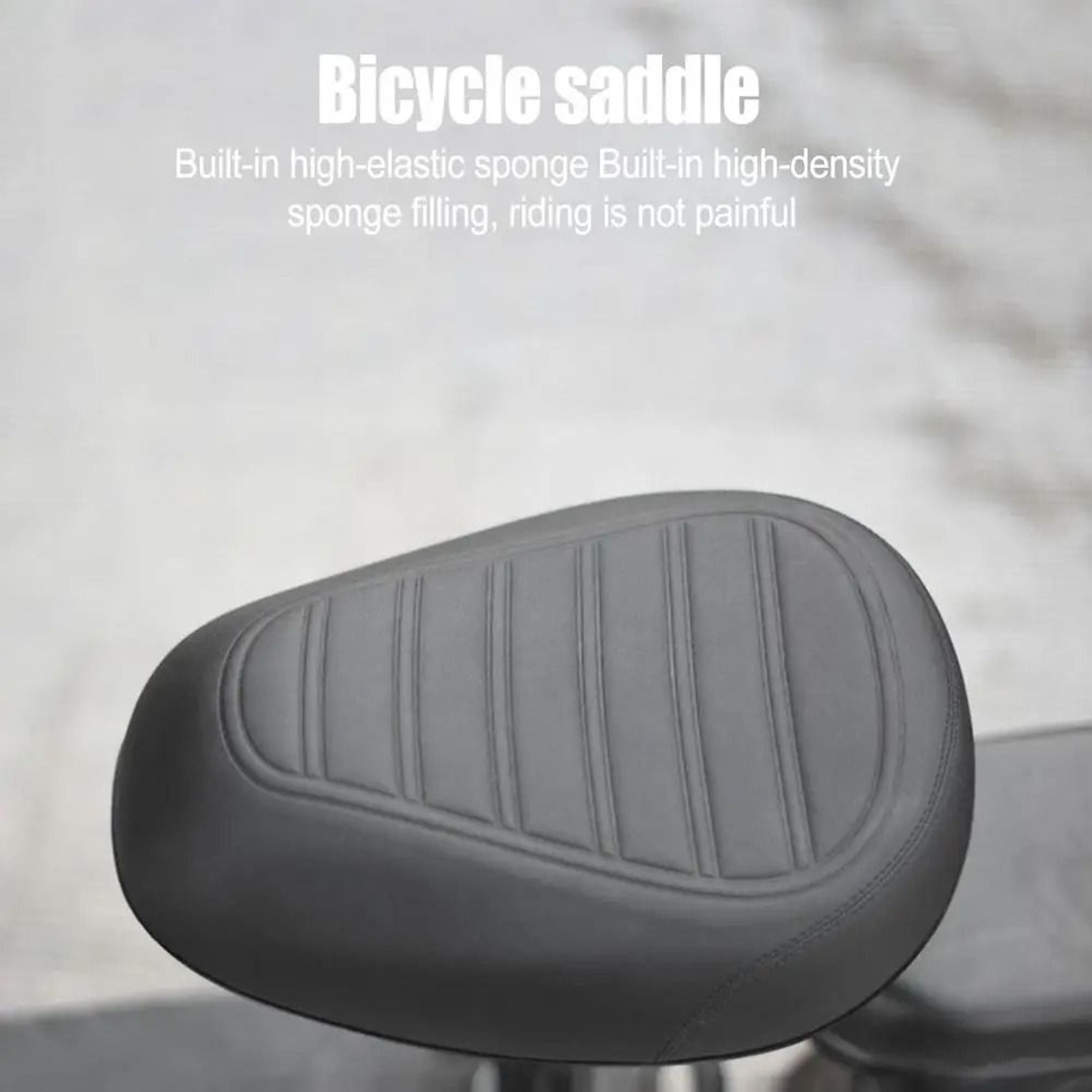 soft wide mountain bike saddle with spring suspension and breathable cushion for outdoor riding