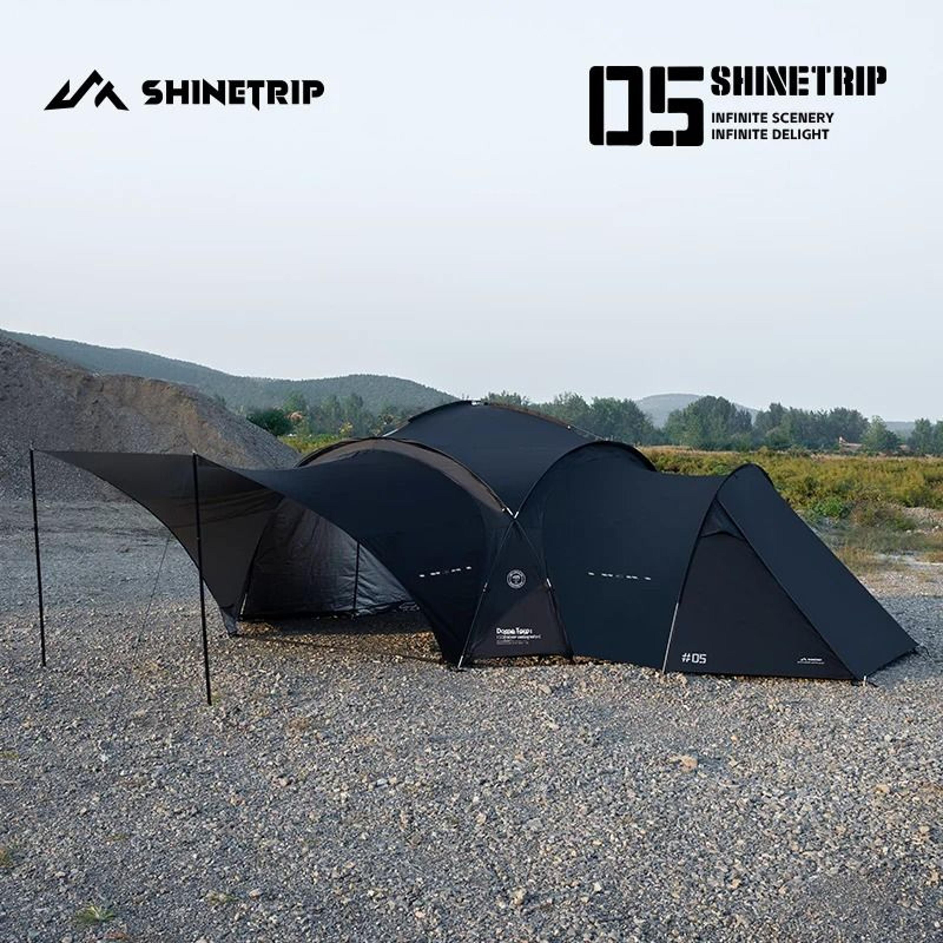 ShineTrip Outdoor Camping Canopy Rainproof And Sunscreen Tent Sunshade With Optional Accessories 5