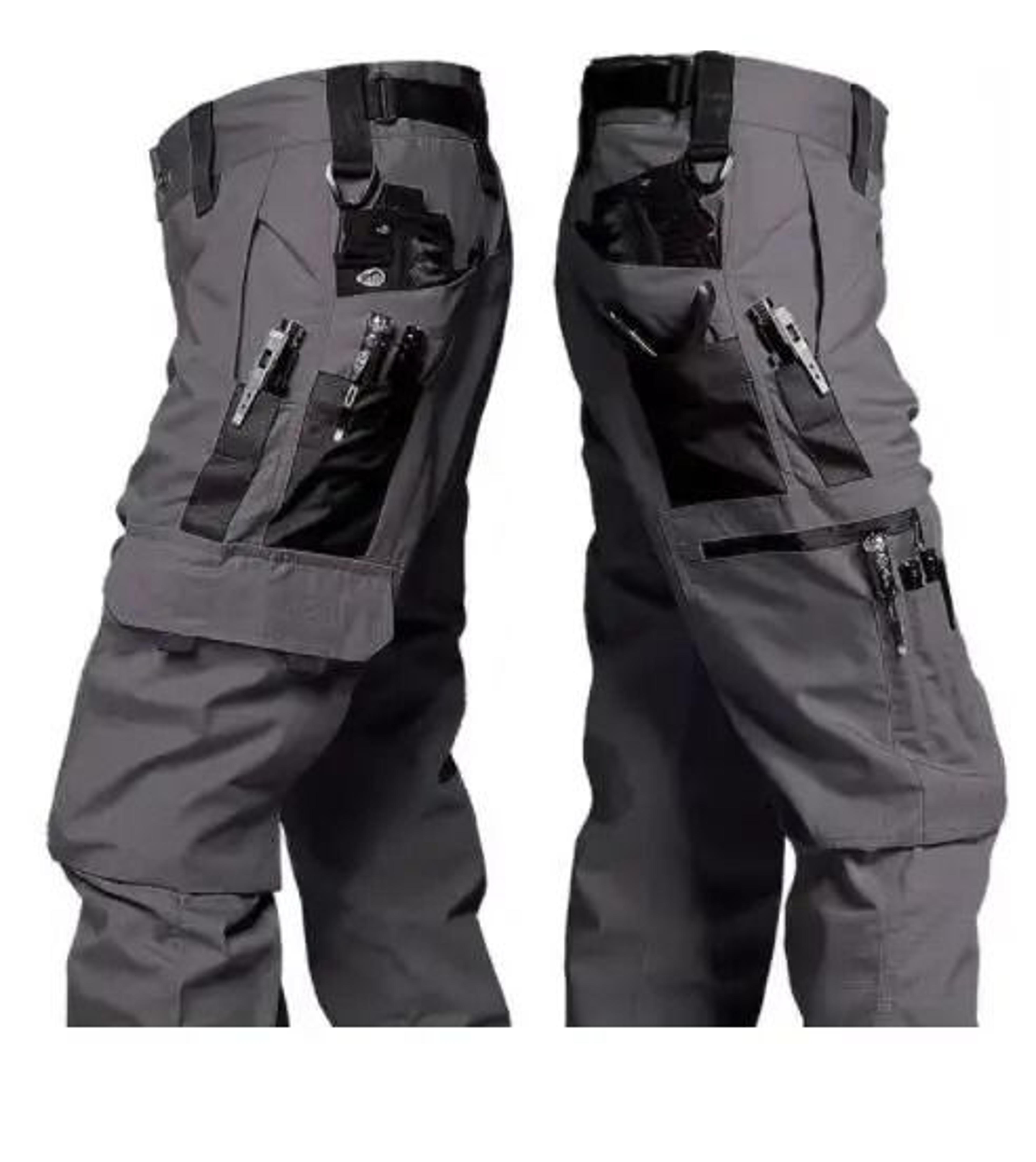 Tactical Cargo Pants Men Waterproof Multi Pocket Wear Resistant Outdoor Combat Trousers 15
