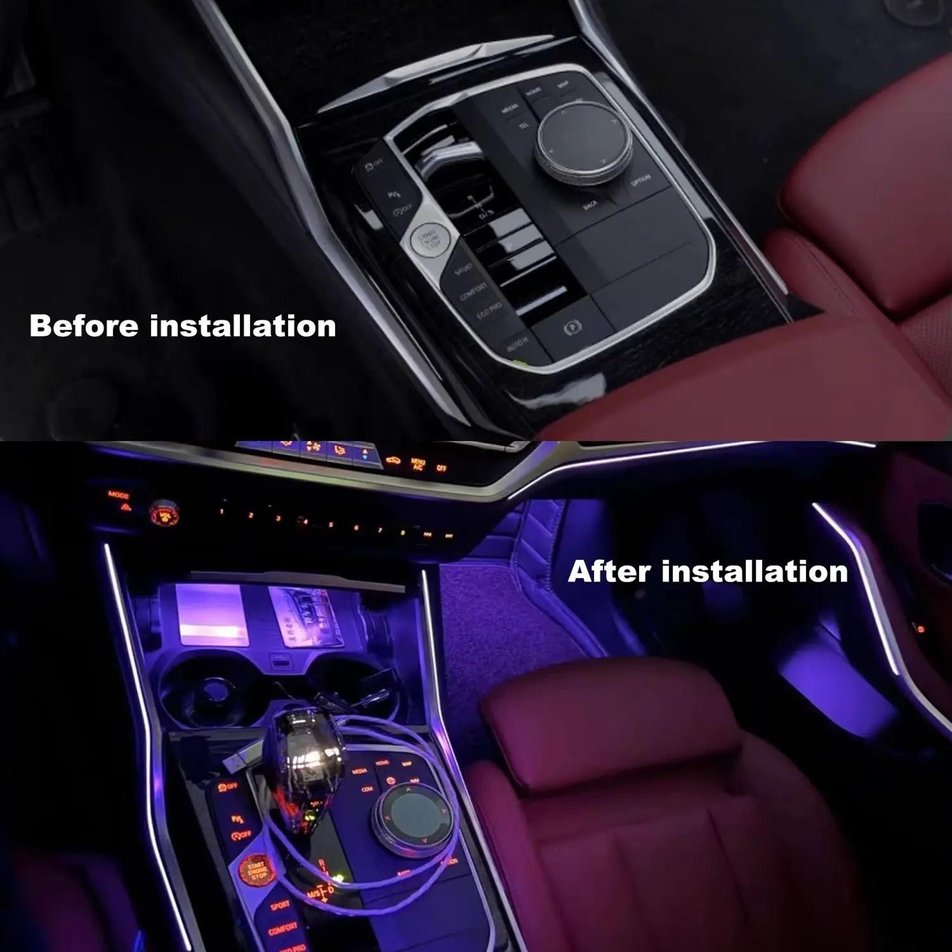 Center Console Saddle Light For BMW G20 G22 G80 G82 M3 M4 I3 I4 Ambient Interior Light 2