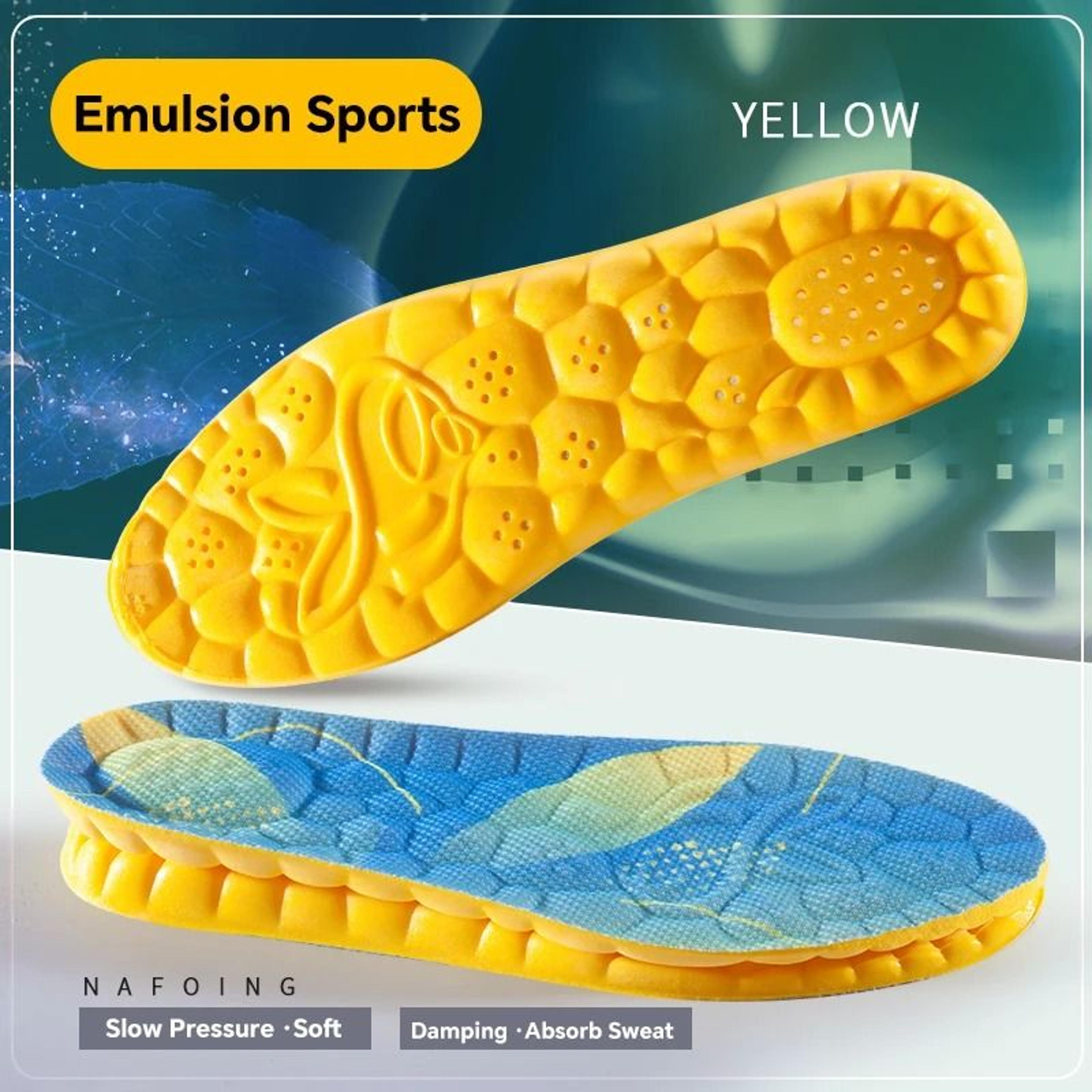 4D Cloud Technology Sports Insoles Soft Breathable Shock Absorption Cushion 10