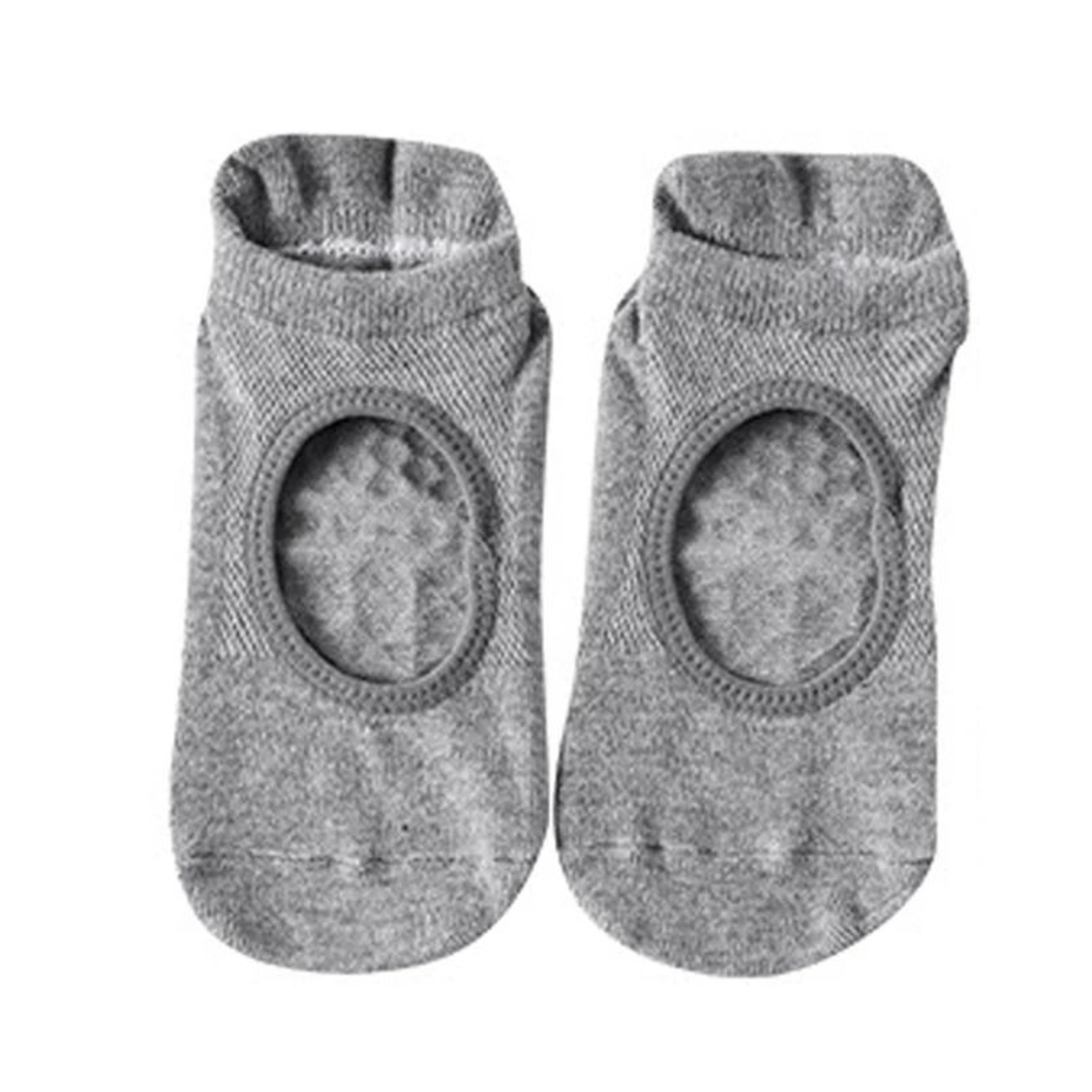 Women Hollow Out Pilates Socks With Silicone AntiSlip Grip For Yoga And Fitness 5