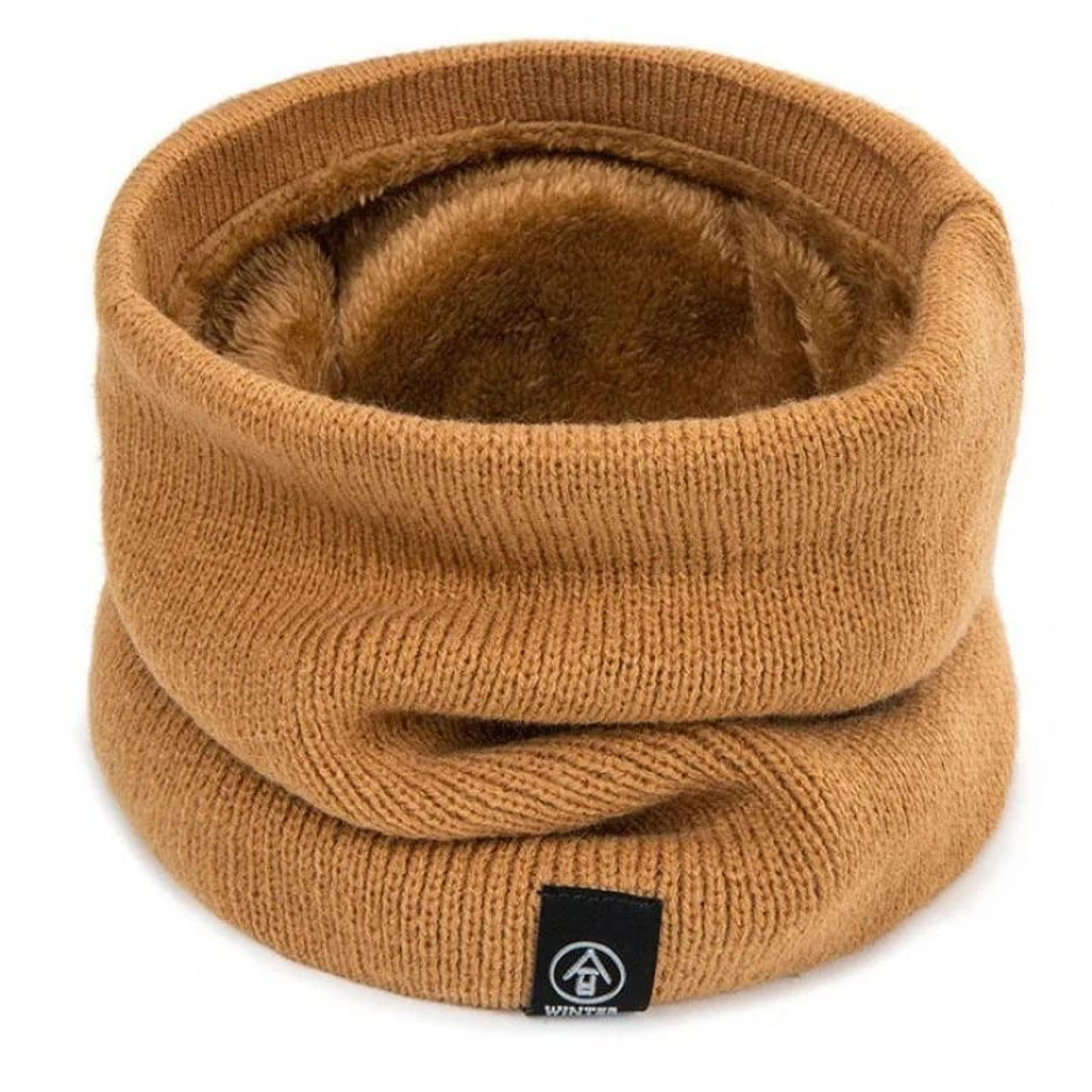 Fashion Soft Knitted Neck Warmer Scarf With Face Cover For Winter Sports 13