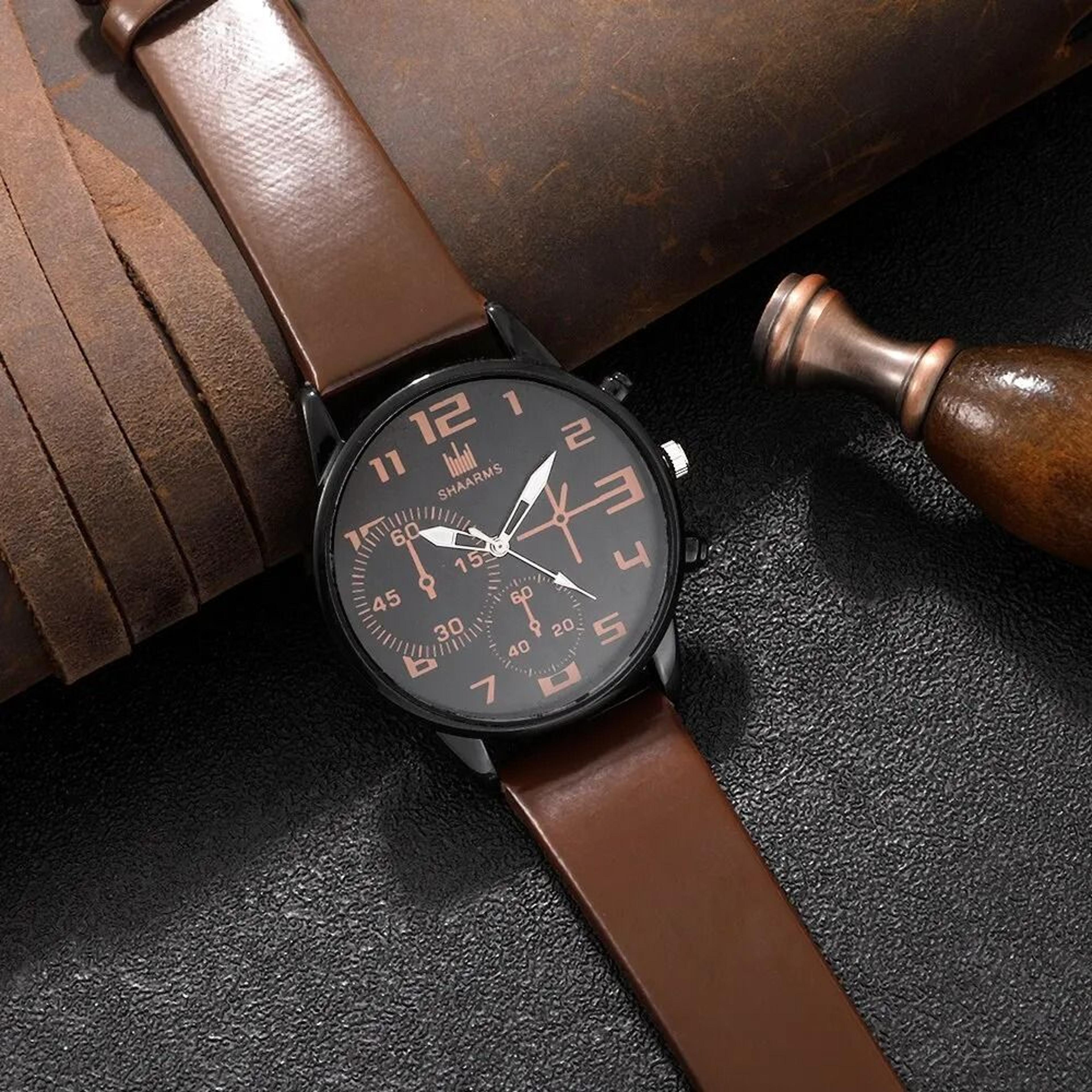 Mens Sports Bracelet Quartz Watch Set 5 Pcs 4