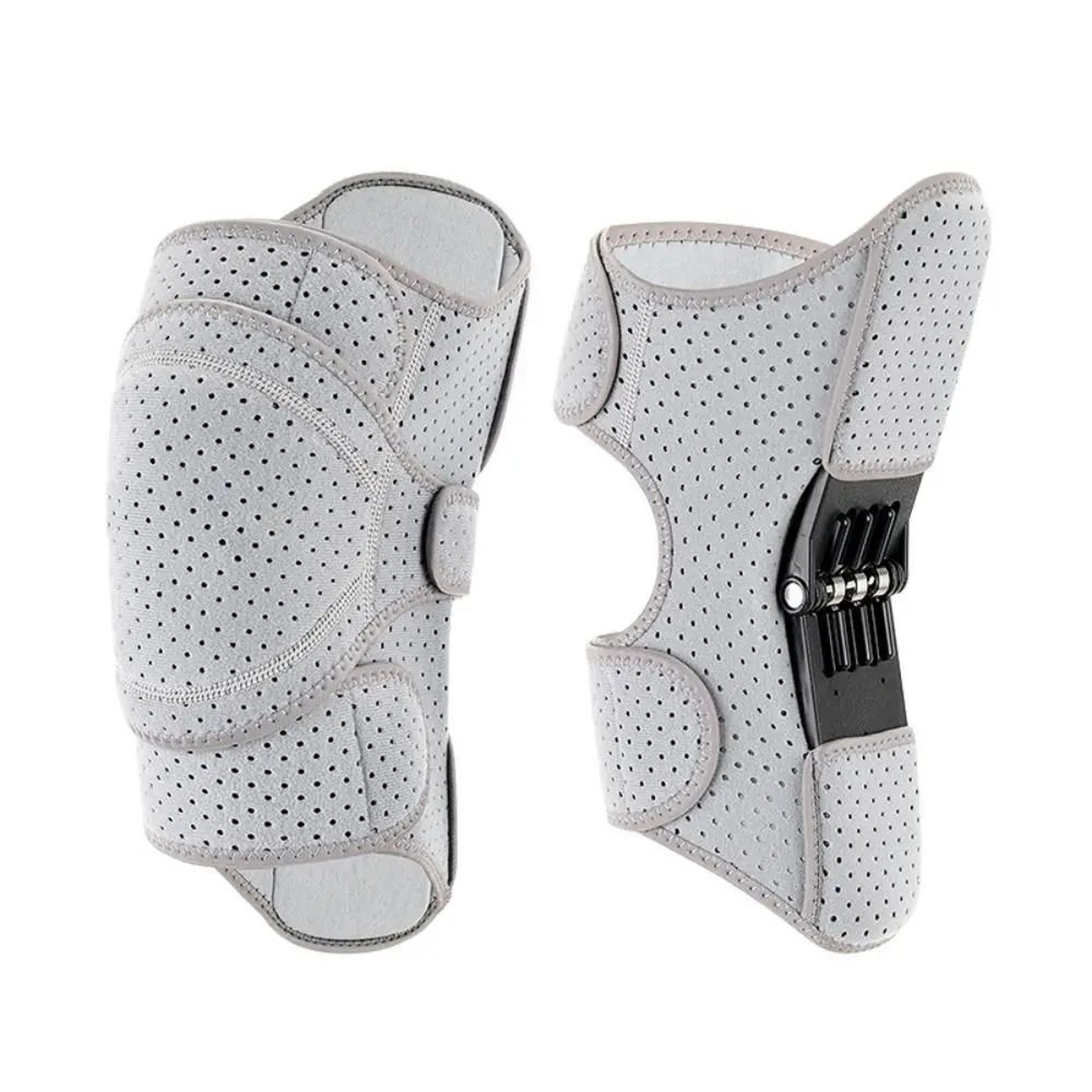 knee booster power joint support brace with adjustable spring stabilizer