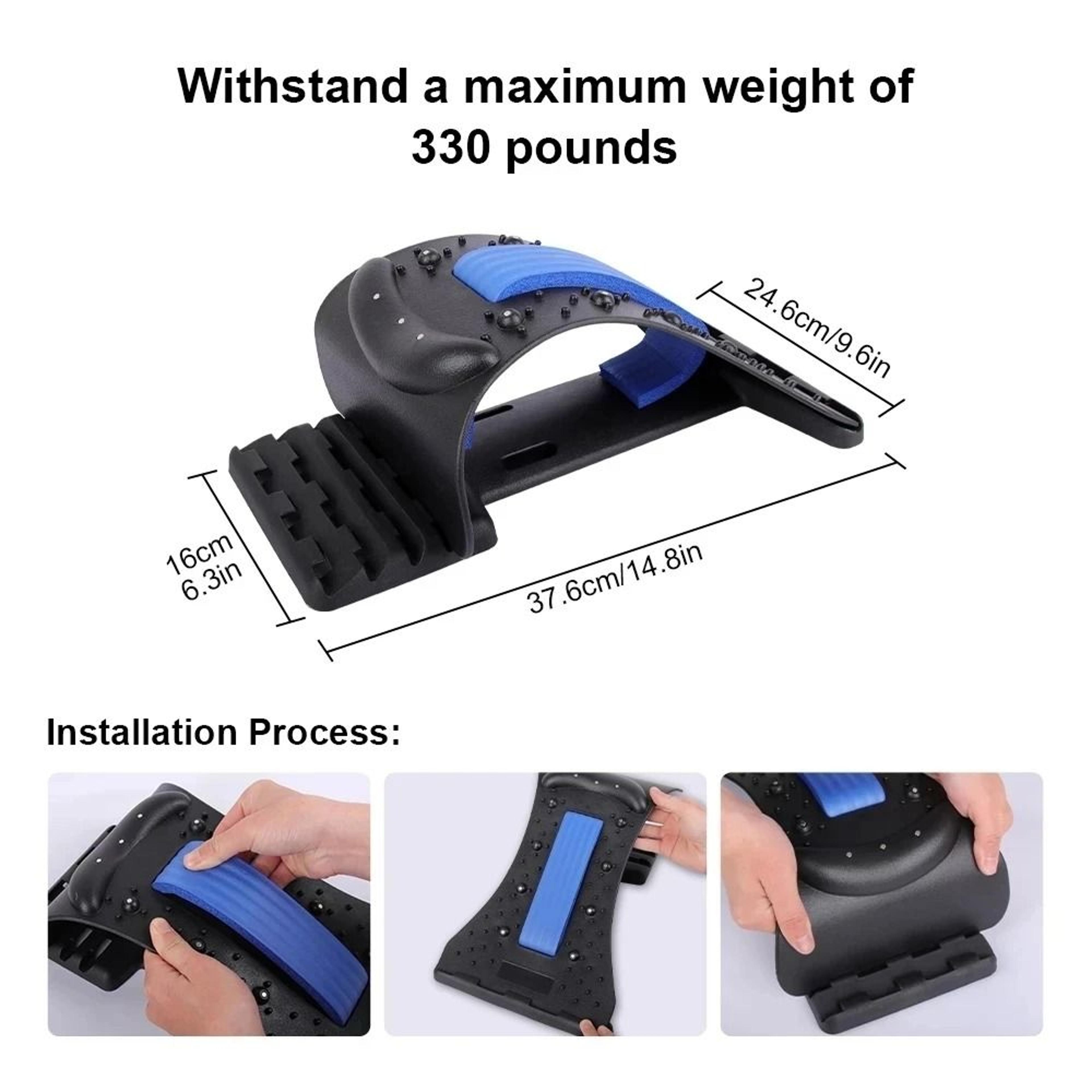 Back Stretcher Adjustable Lumbar Spine Support Board For Pain Relief And Posture Correction 5