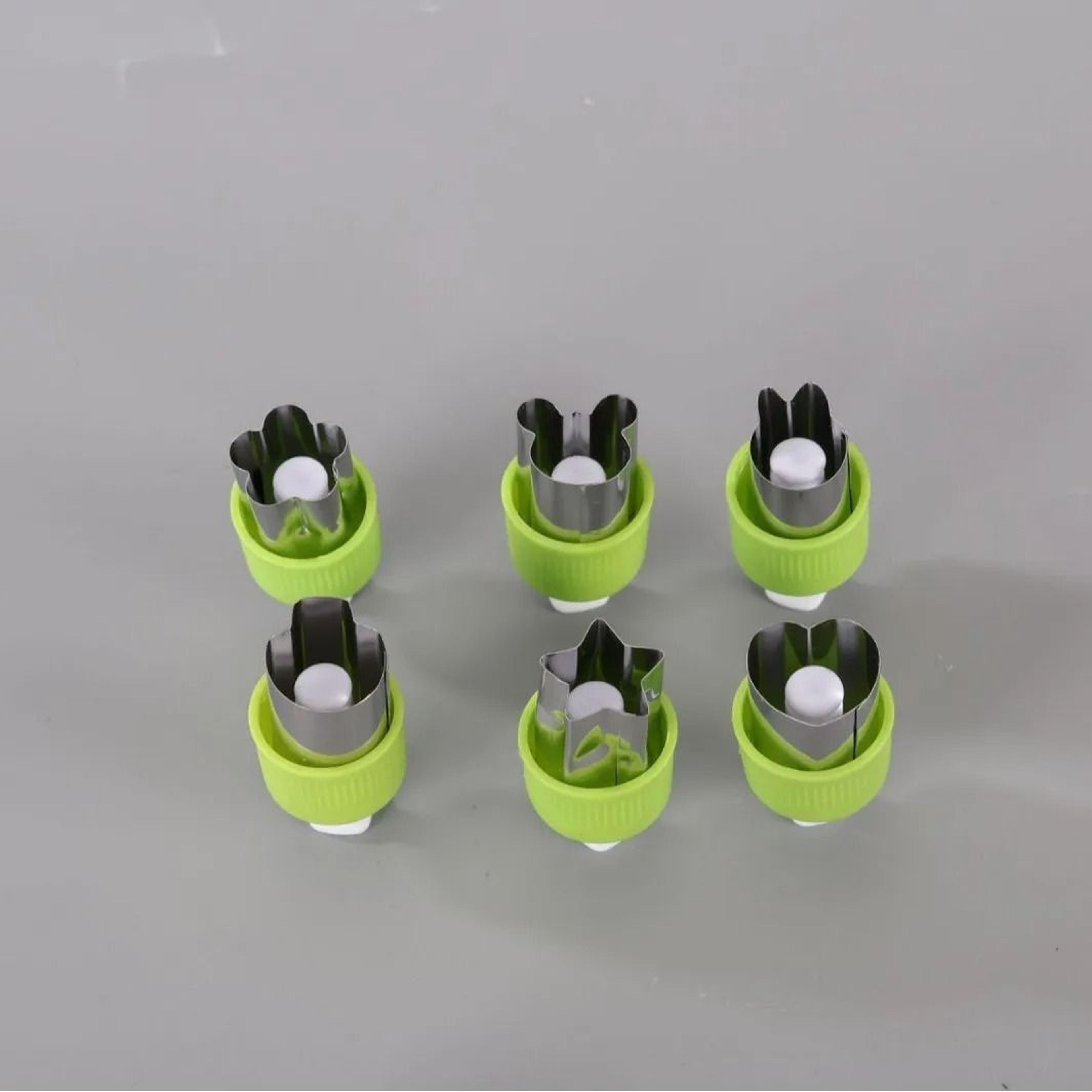 Pressed Fruit Printing Cutting Die 6 Piece Set Stainless Steel Vegetable Biscuit Cutter 8
