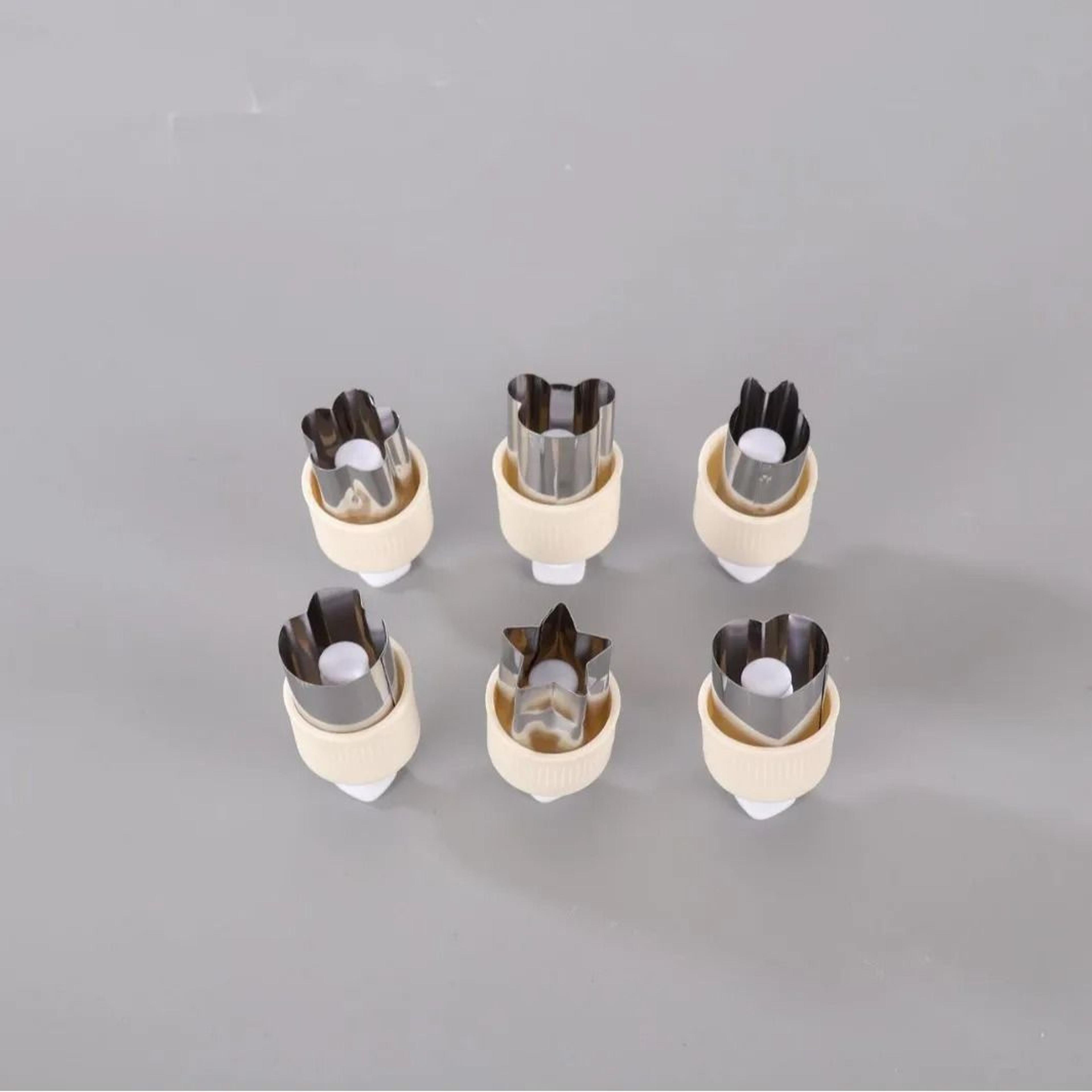 Pressed Fruit Printing Cutting Die 6 Piece Set Stainless Steel Vegetable Biscuit Cutter 12