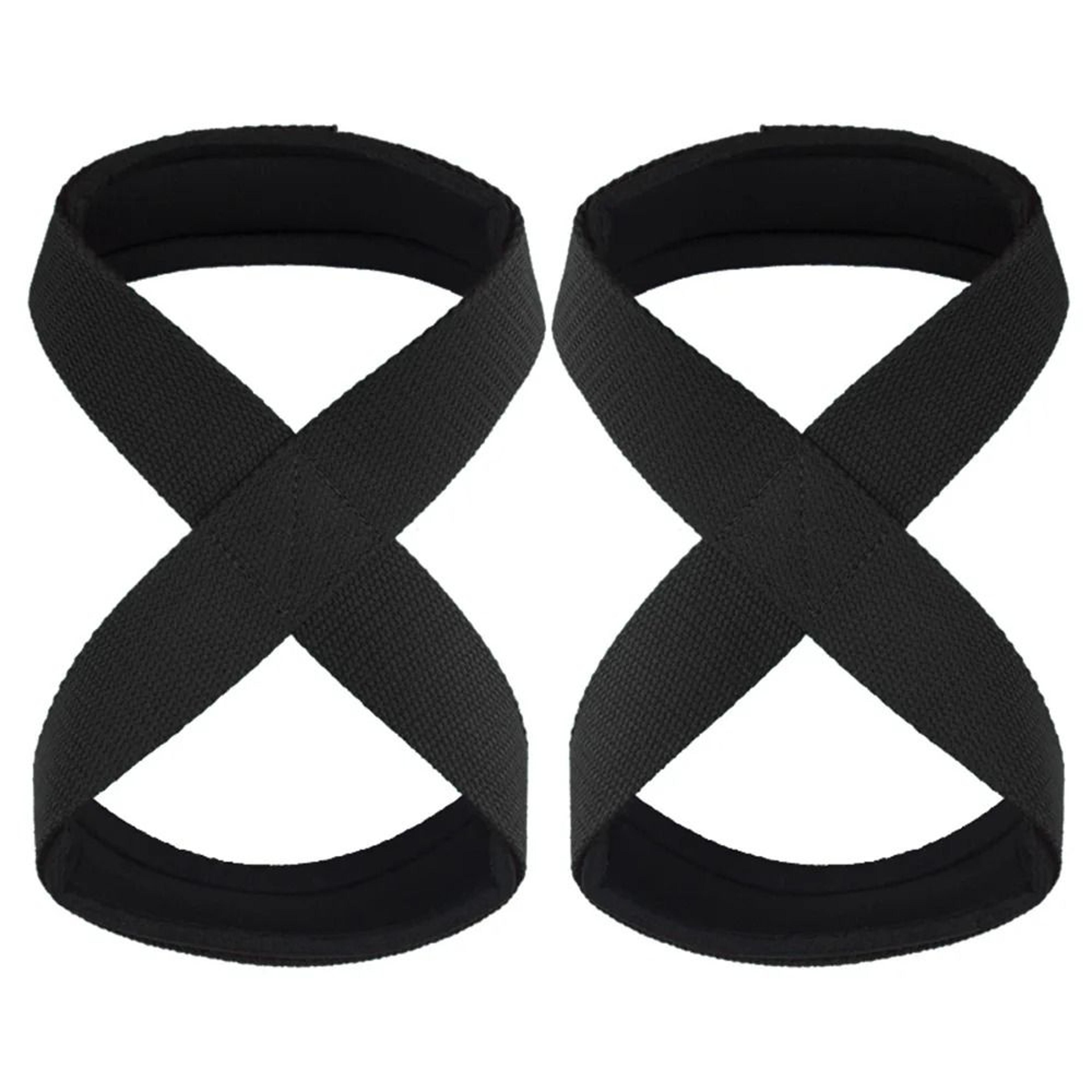 Padded Figure 8 Straps Deadlift Wrist Straps Power Lifters Workout Pull Ups Horizontal Bar Gym Fitn 5