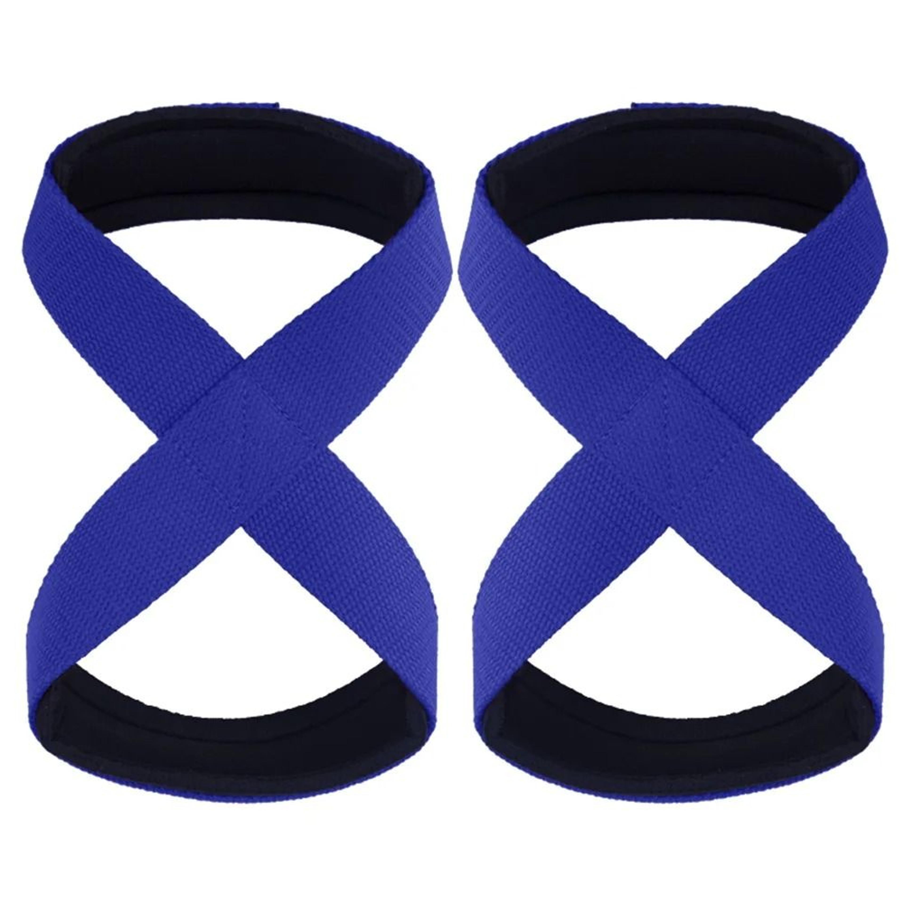 Padded Figure 8 Straps Deadlift Wrist Straps Power Lifters Workout Pull Ups Horizontal Bar Gym Fitn 6
