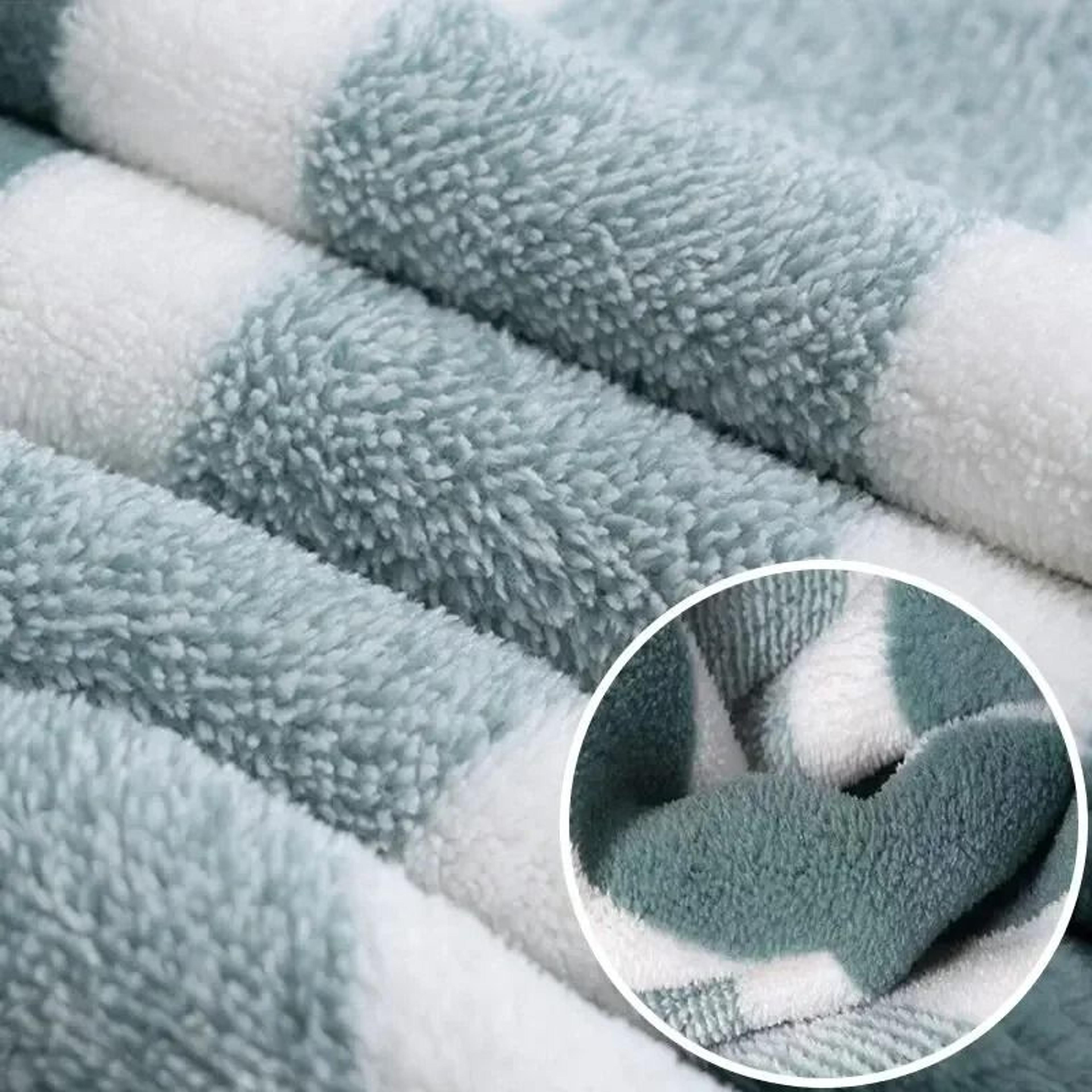 Striped Pattern Quick Dry Soft Towel Set For Bathroom And Face Care 4