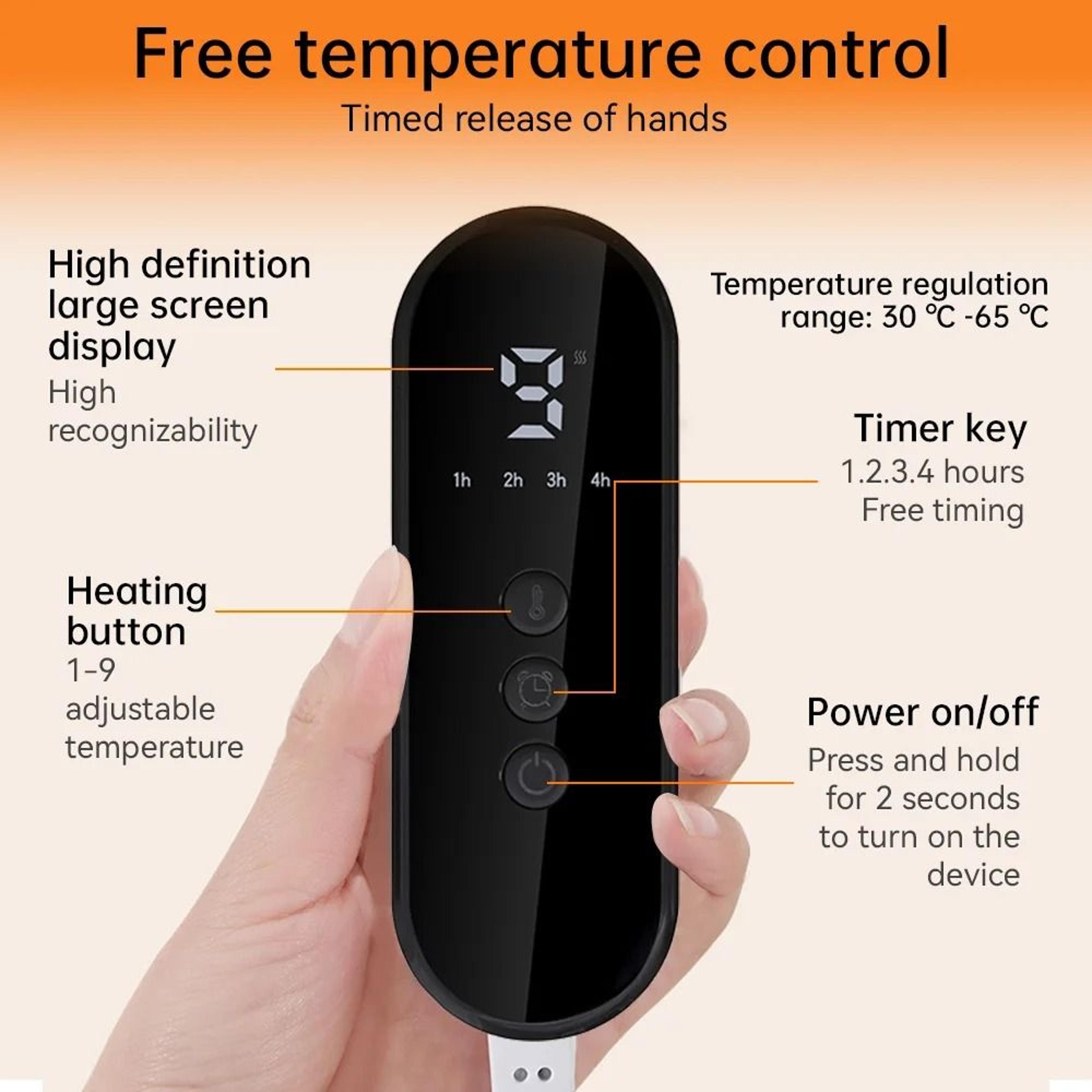 Electric Heated Foot Warmer Plush Heating Pad With Adjustable Temperature 5
